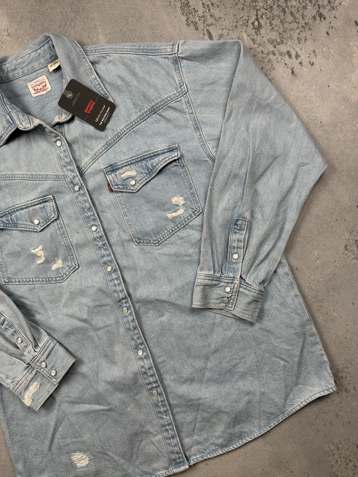 Levi's Levis Dorsey Western Denim Jacket Shirt Oversized Fit Size M / US 6-8 / IT 42-44 - 6 Thumbnail