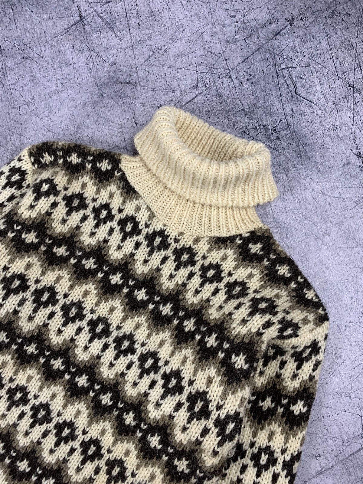 Vintage Vintage Fair Isle Wool Norwegian Sweater High Neck 90’s Size US XS / EU 42 / 0 - 3 Thumbnail