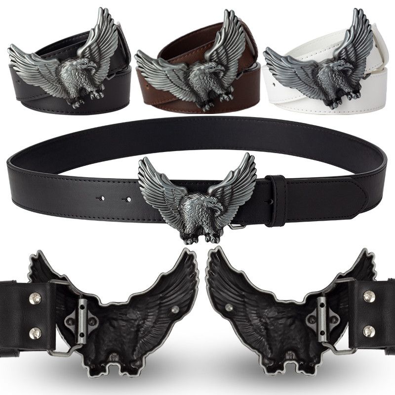 Designer Modern Vintage Belt Riveted Belts Menswear Accessories Size ONE SIZE - 2 Thumbnail