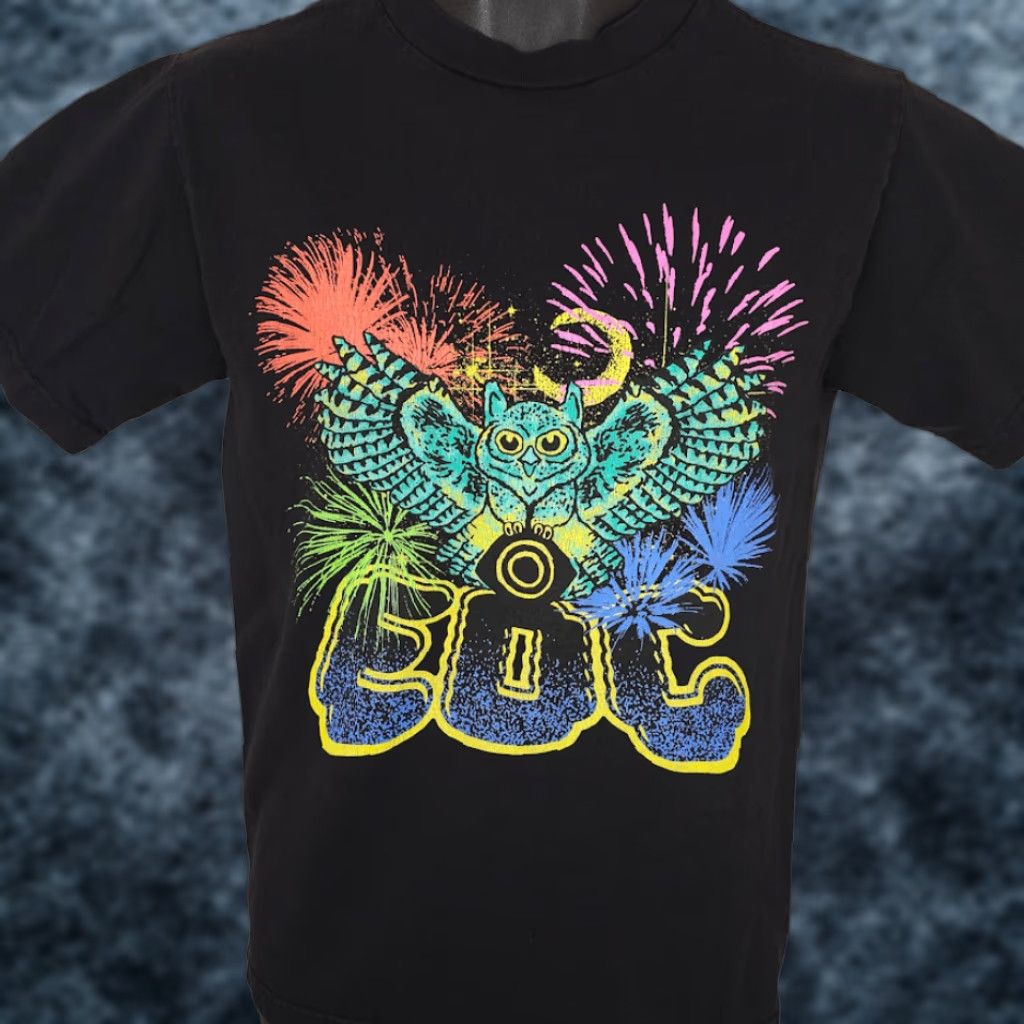 Vintage EDC T Shirt Mens Small Black Electric Daisy Carnival Las Vegas Owl Shirt Mens Short Sleeve Crew Neck Cotton Insomniac Streetwear Size US S / EU 44-46 / 1 - 1 Thumbnail