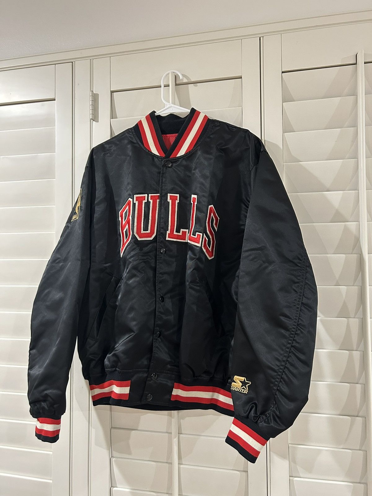 Starter Vintage Chicago Bulls Jacket Size L / US 10 / IT 46 - 2 Thumbnail
