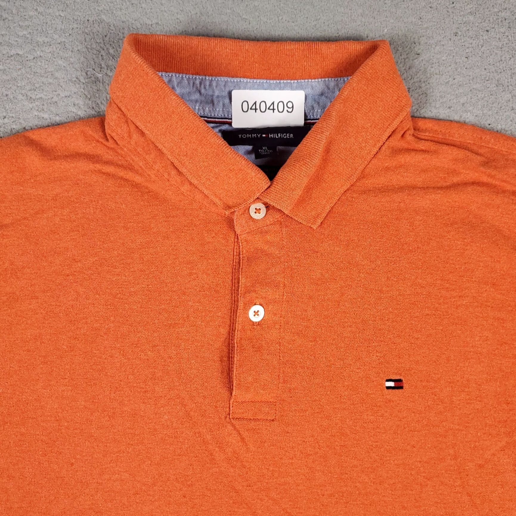 Tommy Hilfiger Tommy Hilfiger Polo Shirt Mens XL Orange Casual Short Sleeve Size US XL / EU 56 / 4 - 2 Thumbnail