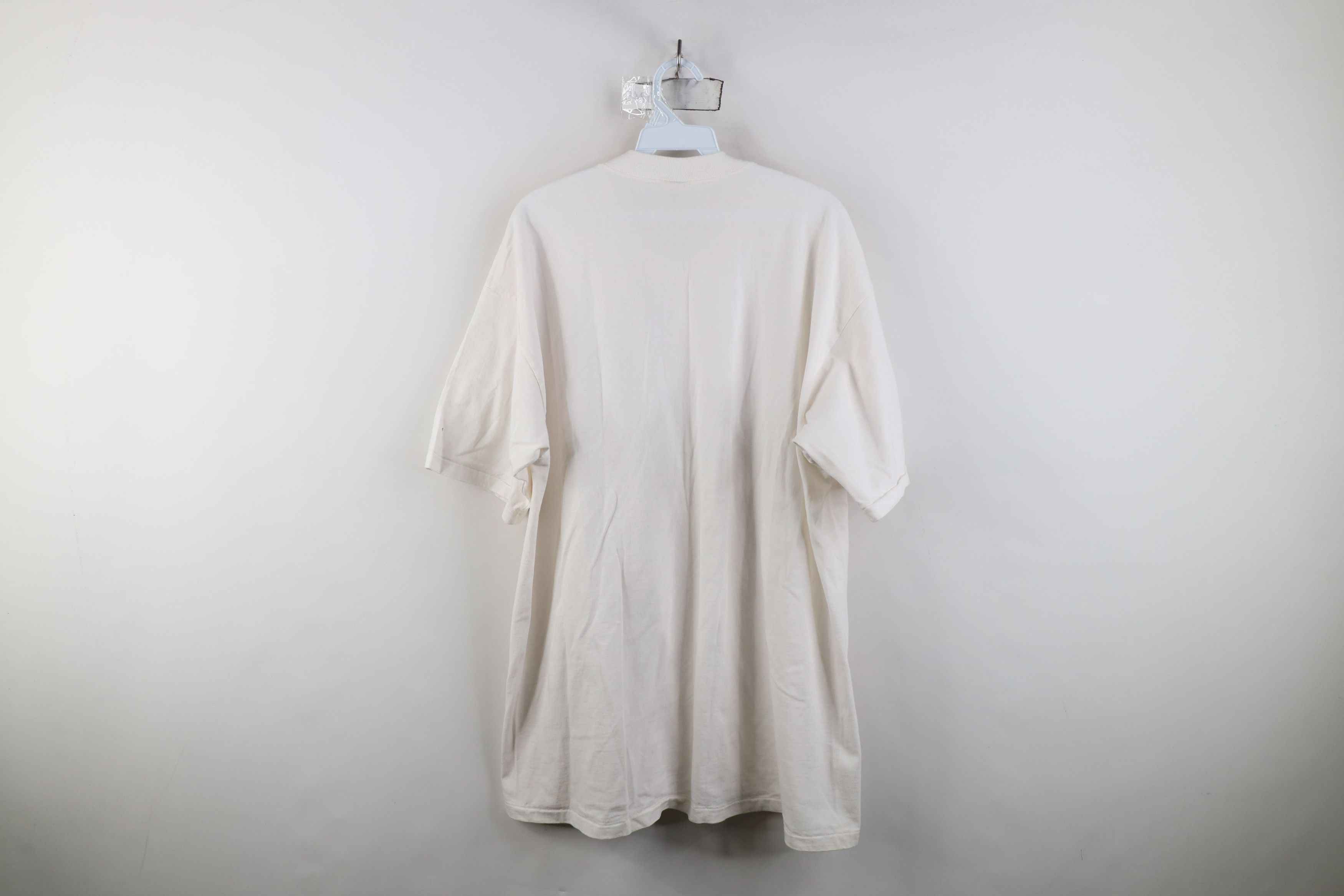 Vintage Vintage 90s Streetwear Cotton Short Sleeve T-Shirt White Size US XXL / EU 58 / 5 - 7 Thumbnail