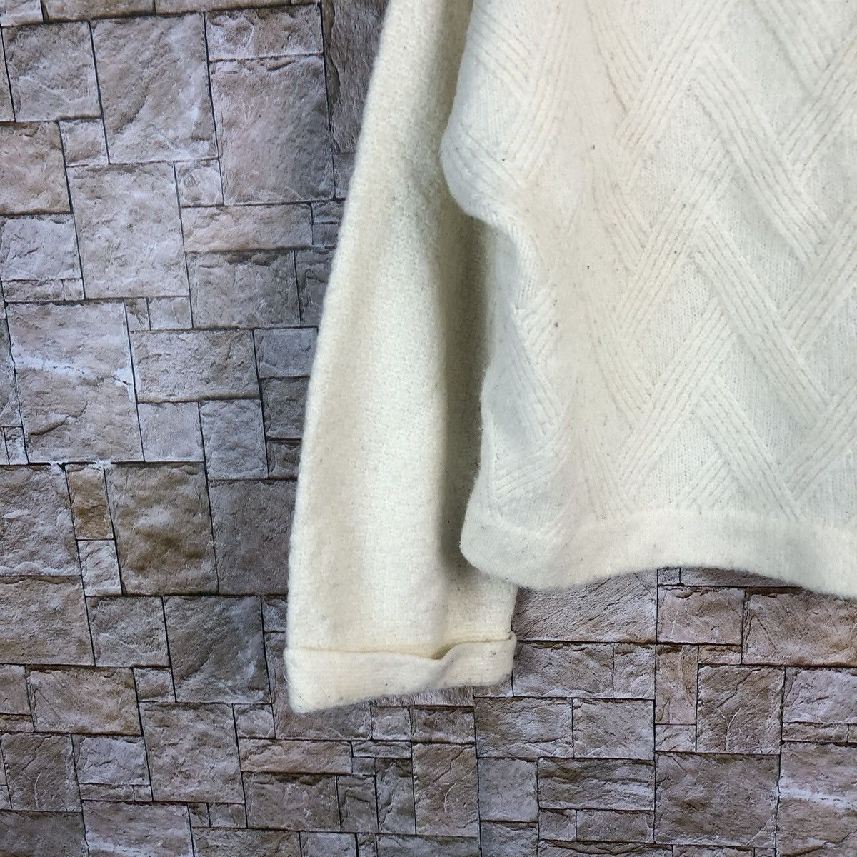 Homespun Knitwear × Japanese Brand Nice Claup White Knitwear #A749 Size M / US 6-8 / IT 42-44 - 7 Thumbnail