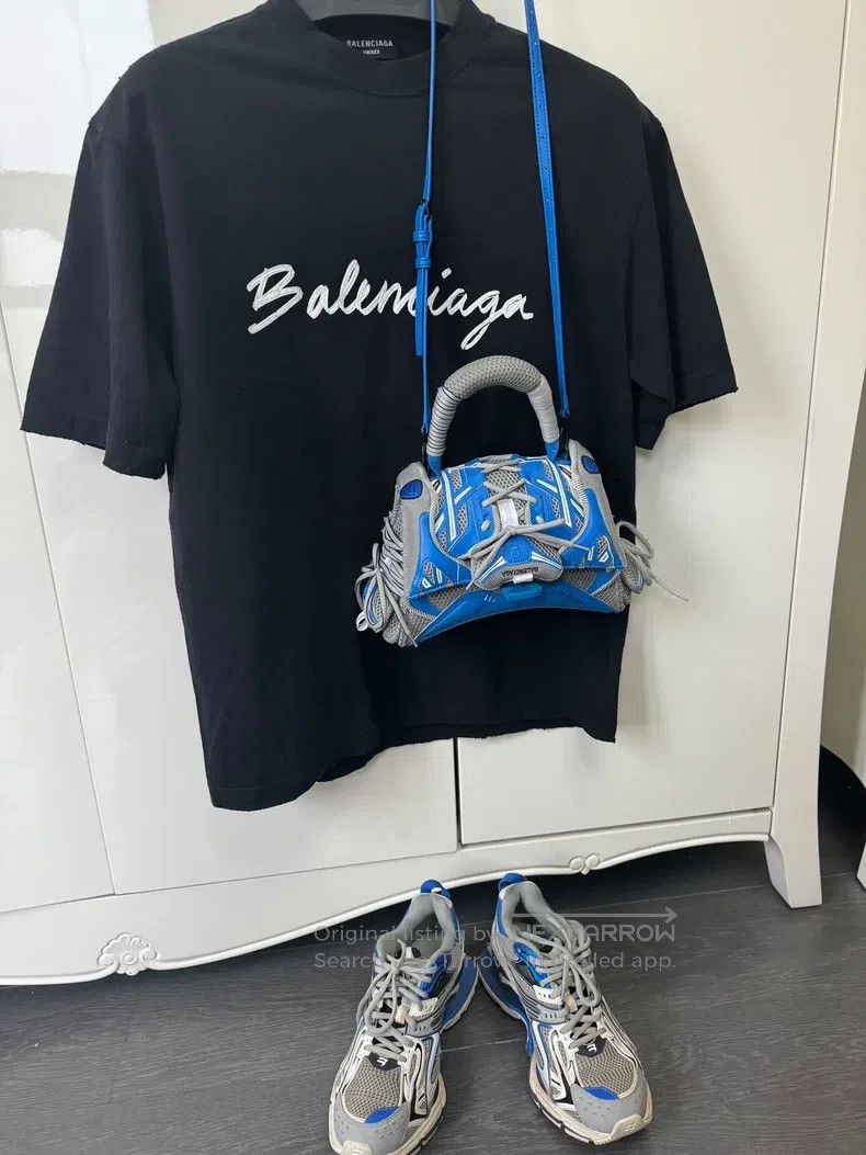 Balenciaga Balenciaga Black Logo Short-Sleeve T-Shirt Size US XXS / EU 40 - 1 Thumbnail