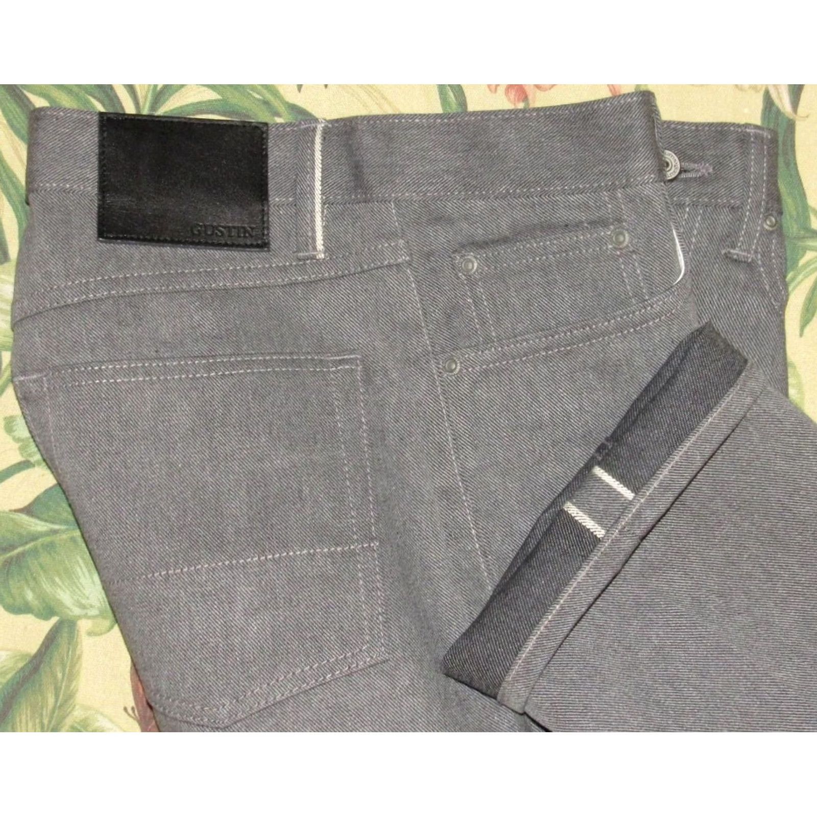 Gustin GUSTIN #152 Okayama Grey Shadow Japanese Selvedge Jeans 32 x 31 Size US 32 / EU 48 - 2 Thumbnail