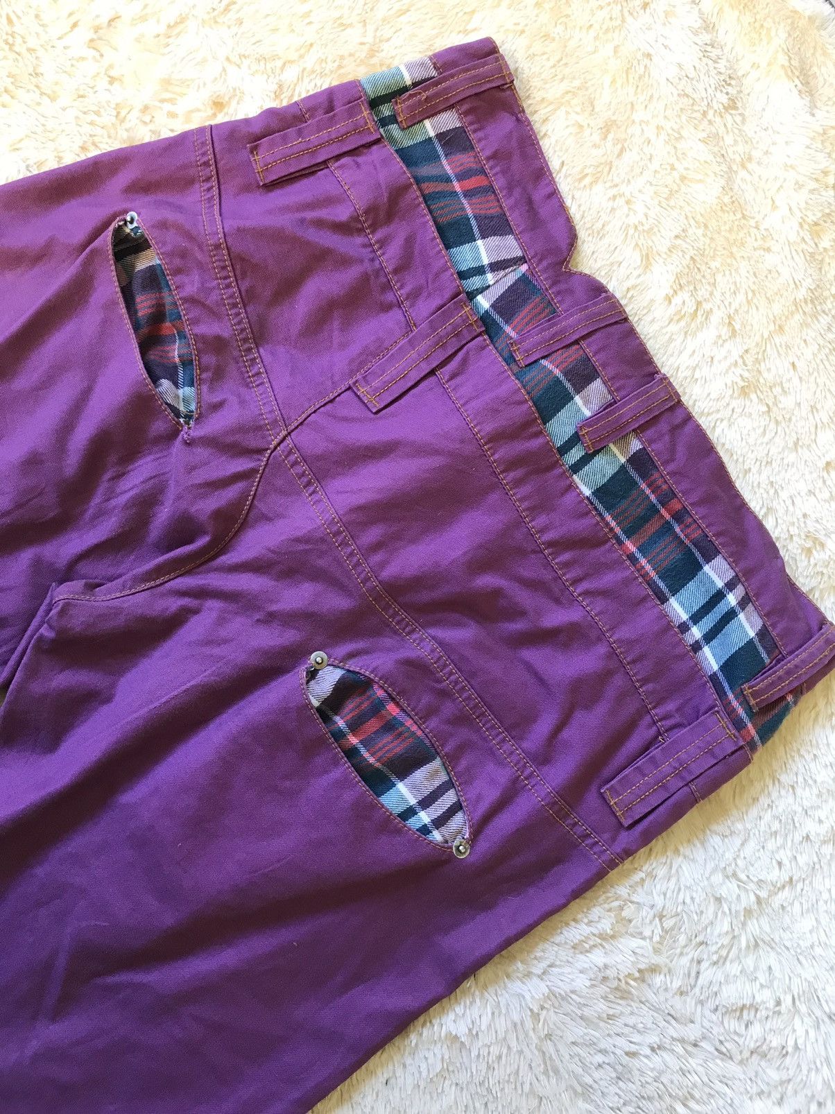 Japanese Brand Breath Mint BRTHBREATH Double Waist Purple Punk Style Size 28" / US 6 / IT 42 - 8 Thumbnail