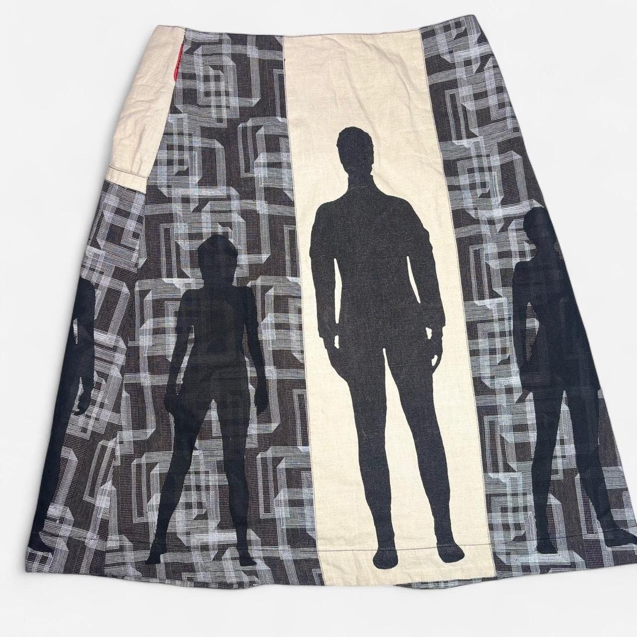 Vintage Archive avant garde trompe l’oeil graphic print skirt Size 32" / US 10 / IT 46 - 2 Thumbnail
