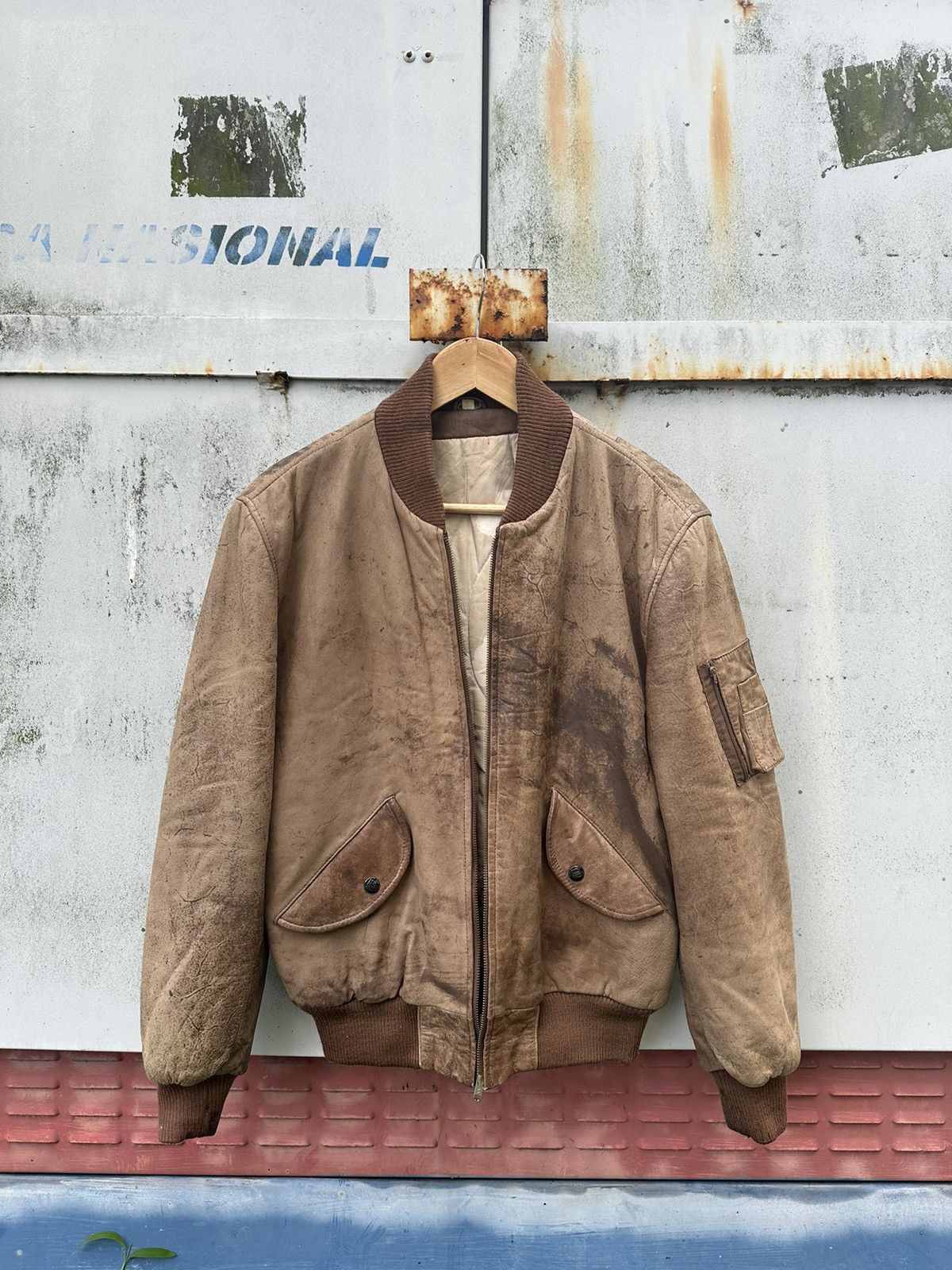 Vintage 👹Vintage Robert Copotoeh Brown Leather Jacket Size US S / EU 44-46 / 1 - 3 Thumbnail