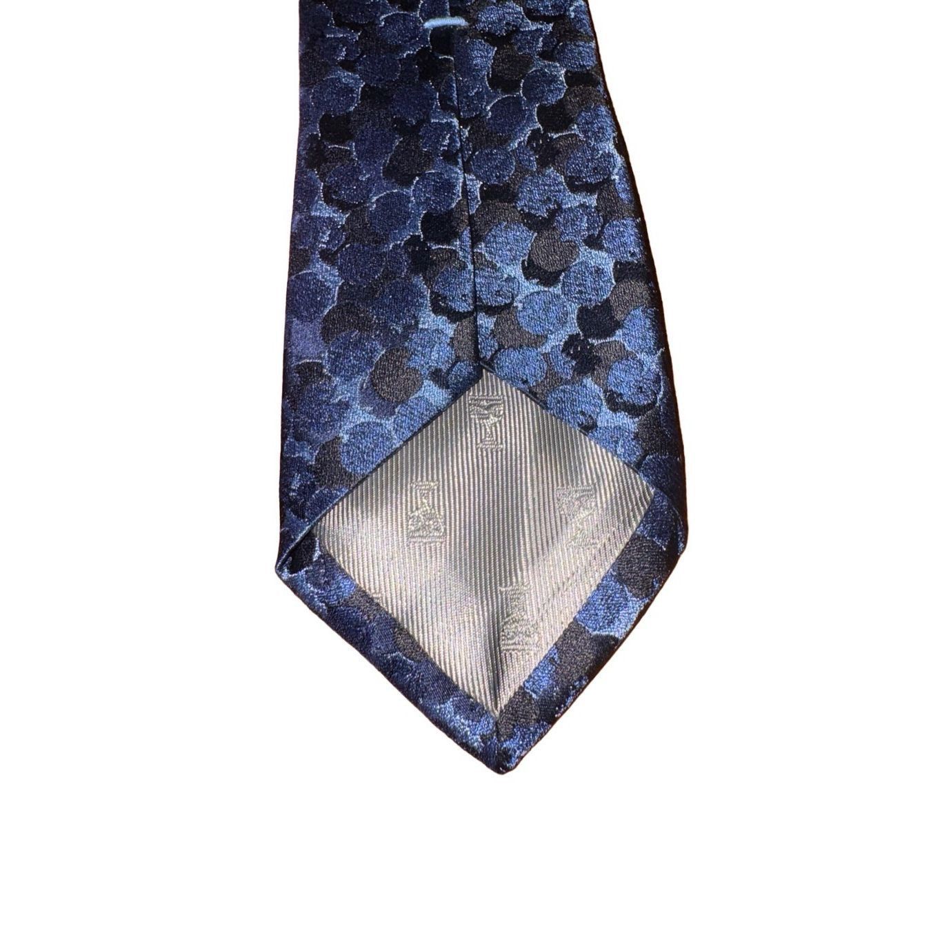 Other Dion 1967 Neckwear Navy Abstract 100% Silk Handmade Tie Size ONE SIZE - 4 Thumbnail