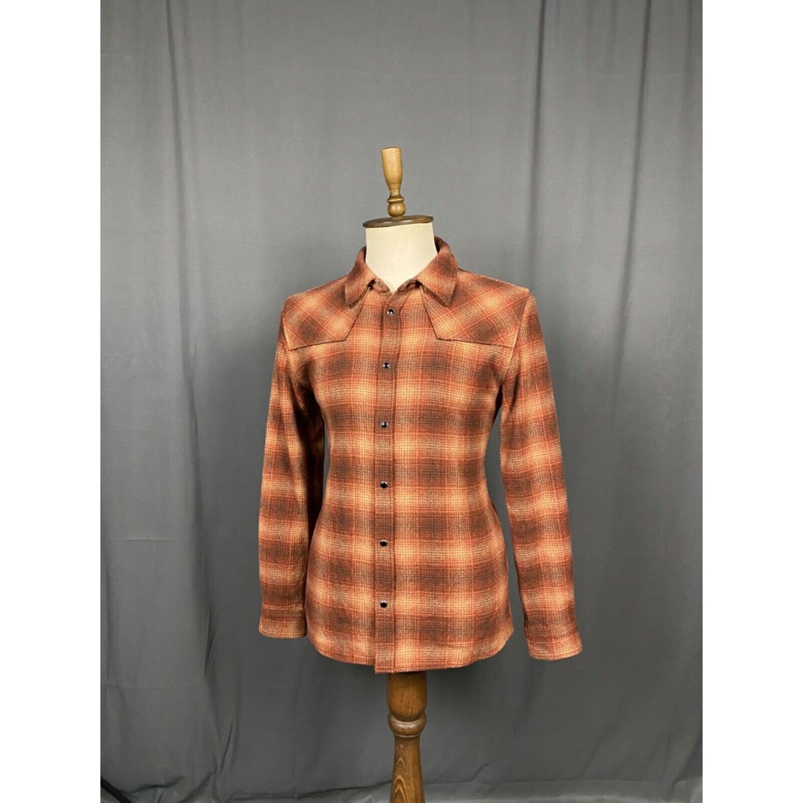 The Kooples The Kooples Men's Brown Wool Checked Overshirt Jacket Size S Size US S / EU 44-46 / 1 - 2 Thumbnail