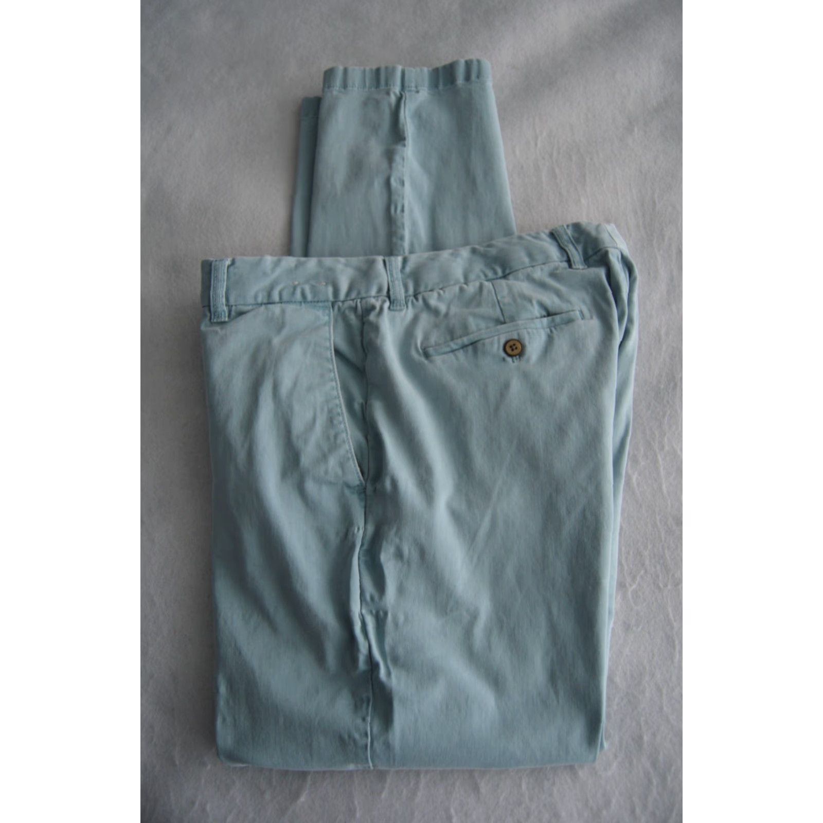 Tommy Bahama Tommy Bahama Pants Men's Chino Regular 33 Blue Beach Marlin Logo Flat Front Patch Pockets Casual Cotton Blend Size US 33 - 5 Thumbnail
