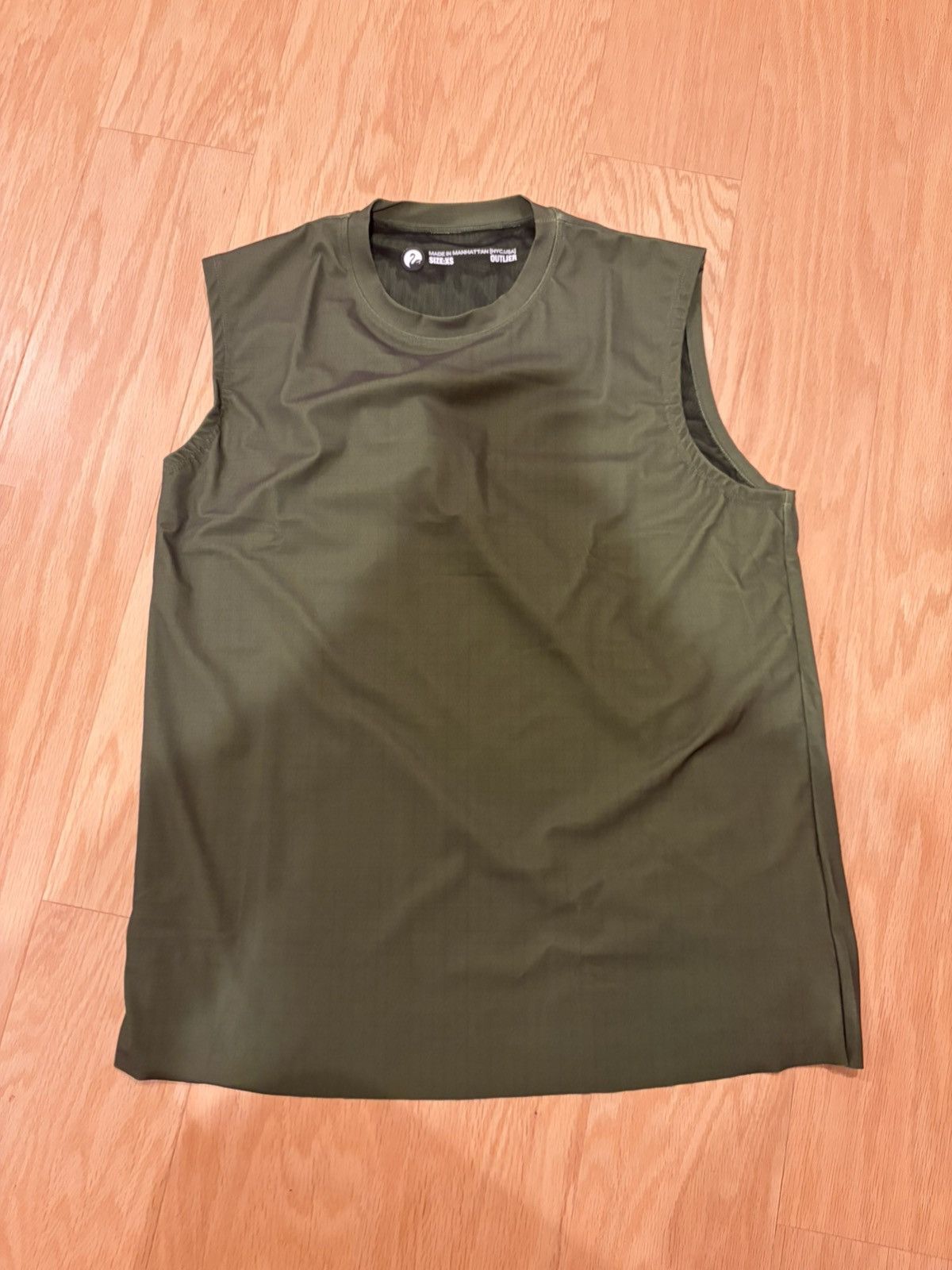 Outlier Outlier Sunwarp Sunline Tank XS Darkyellow Irigrid Green Size US XS / EU 42 / 0 - 2 Thumbnail