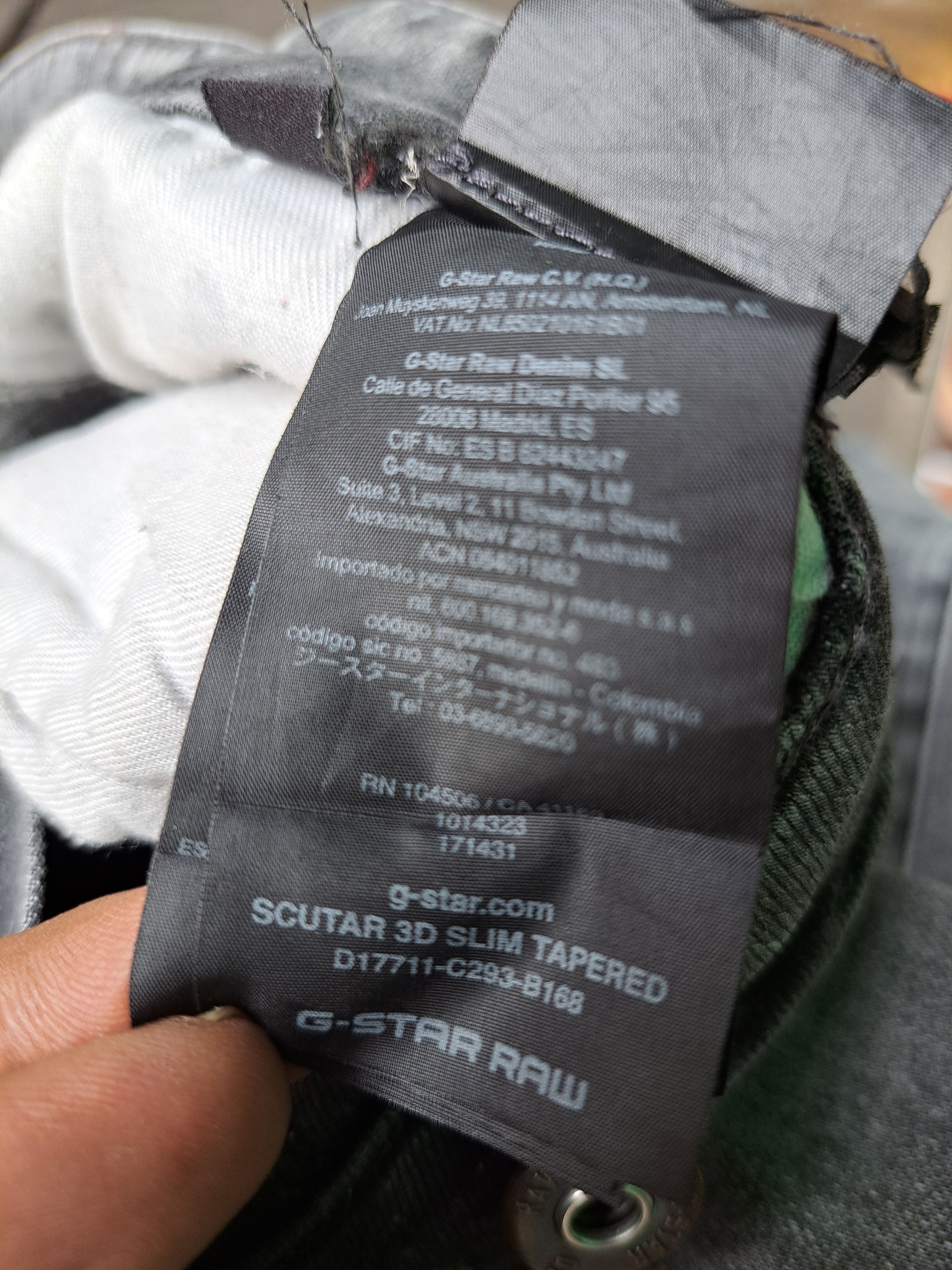 G-Star Y2K GSTAR Raw Scutar 3D Slim Tapered Mens Size 34 Size US 34 / EU 50 - 12 Thumbnail