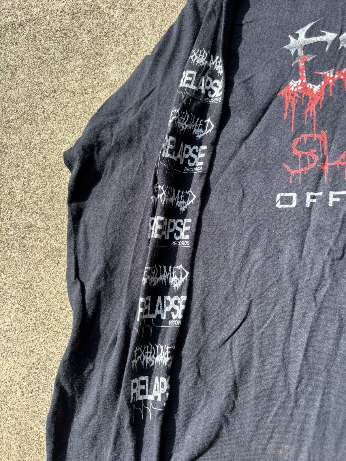 Band Tees × Vintage Vintage 1990s Exhumed Metal Band Longsleeve Size US XL / EU 56 / 4 - 3 Thumbnail
