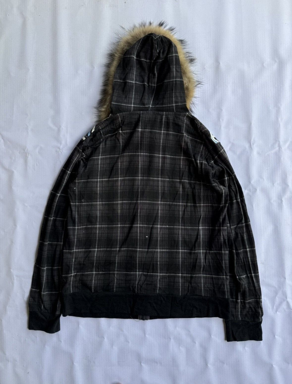 Japanese Brand Japanese style oblo design fur hoodie poem ifsixwasnine Size US L / EU 52-54 / 3 - 2 Thumbnail