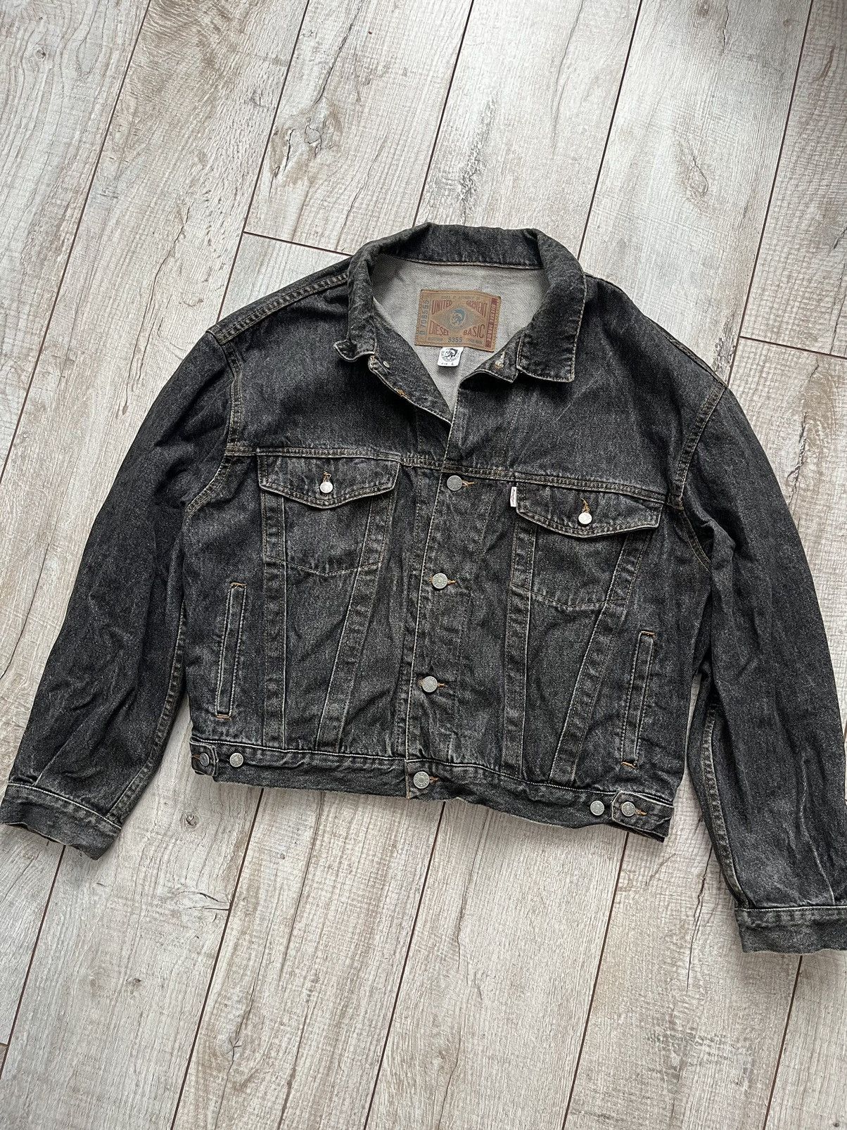 Diesel × Vintage Vintage 80s 90s Diesel Denim Jacket Size L men Size US L / EU 52-54 / 3 - 3 Thumbnail