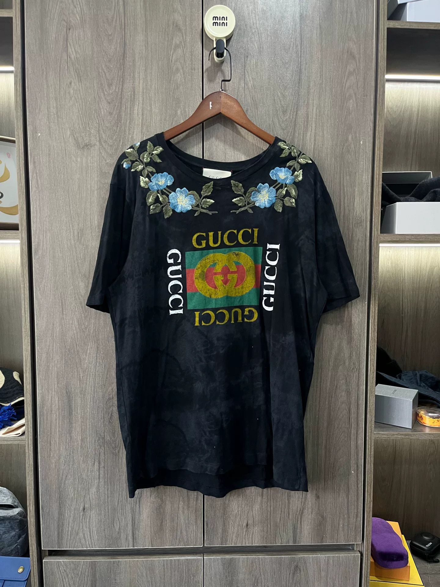 Gucci Gucci Embroidered Tie-Dye Short Sleeve Size US XL / EU 56 / 4 - 1 Thumbnail
