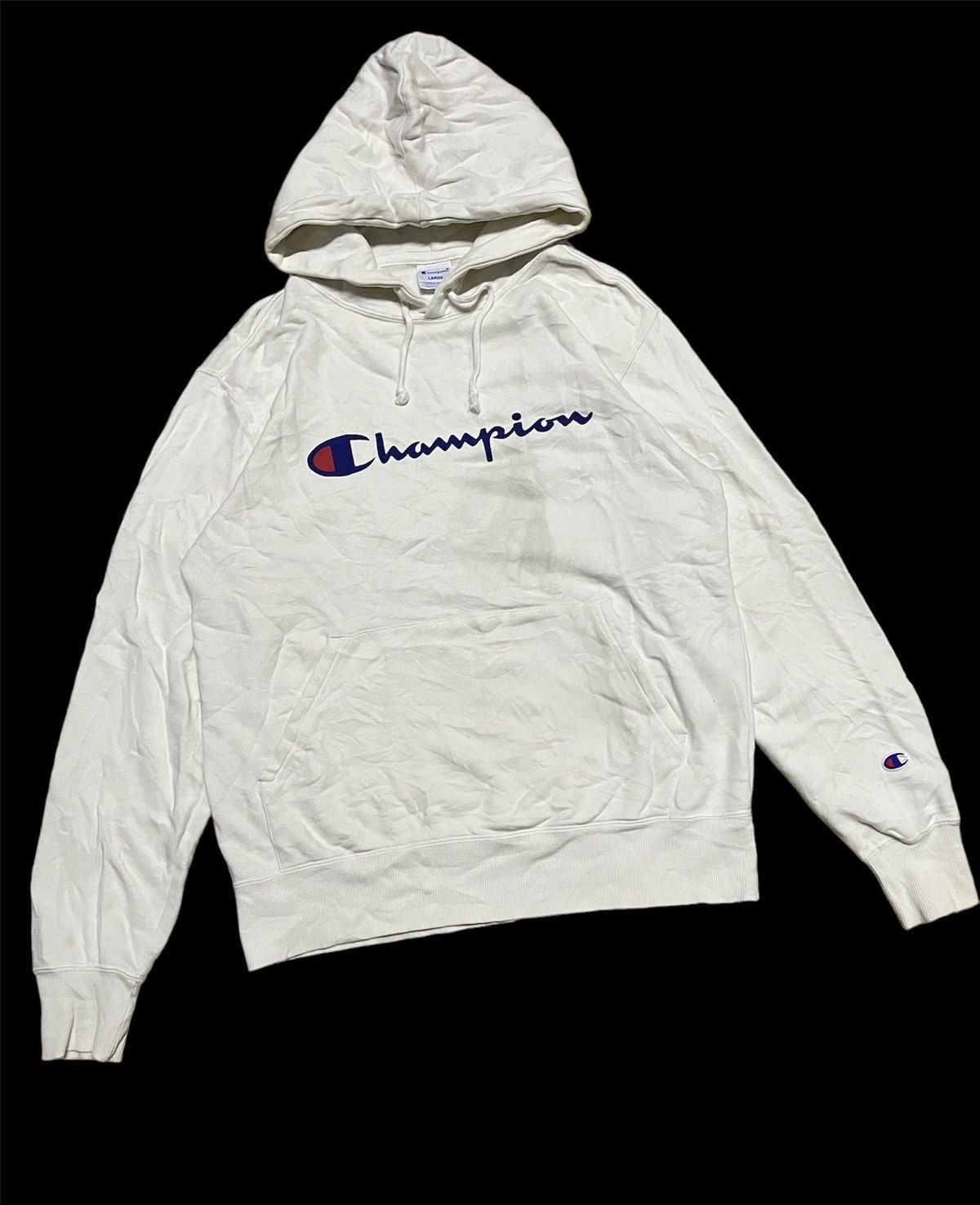 Champion Spell Out Logo Hoodie
