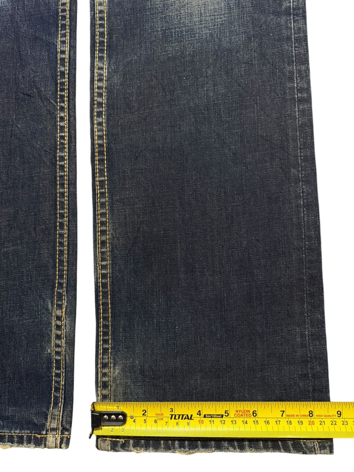 semanticdesign Vintage 90s Japanese Buckle Back Faded Wash Distress Loose Size US 32 / EU 48 - 13 Thumbnail