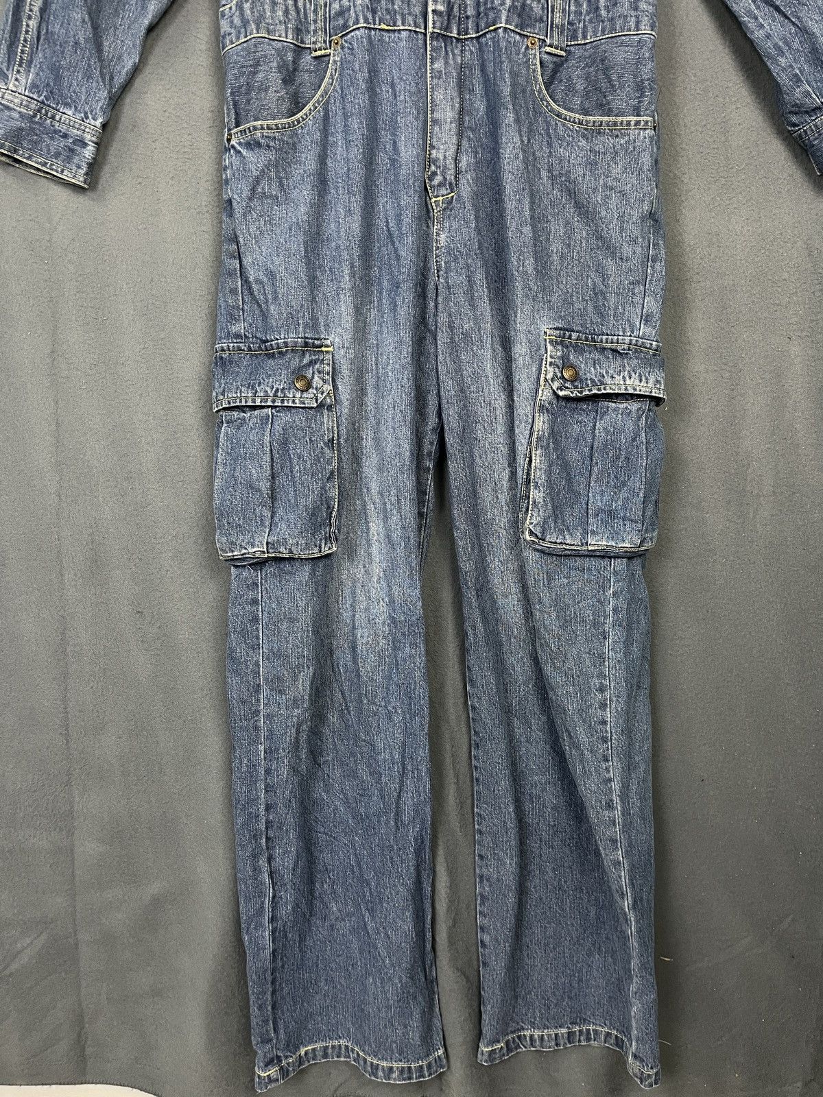 Japanese Brand Amore Puro Dragon Backhit Denim Cargo Coverall Size US S / EU 44-46 / 1 - 4 Thumbnail
