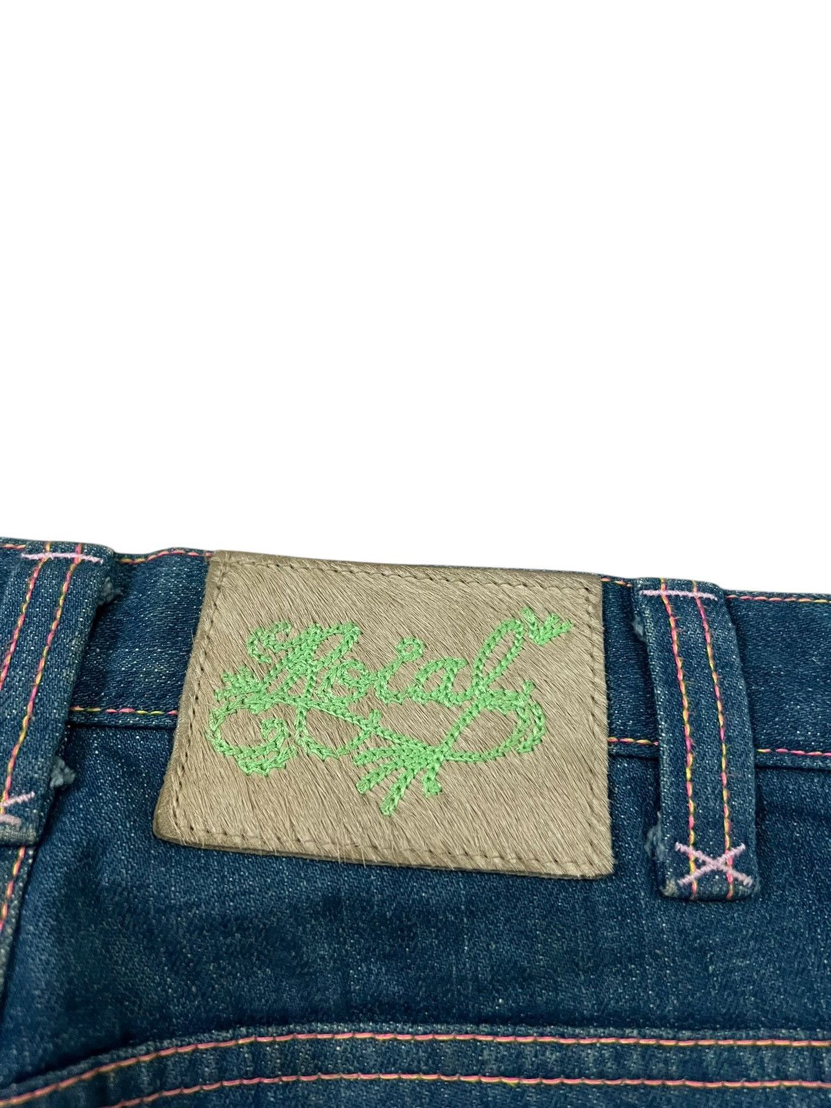 If Six Was Nine × Le Grande Bleu (L.G.B.) JAMGLE JAM JAPAN FLARE DISTRESS JEANS Size US 32 / EU 48 - 13 Thumbnail