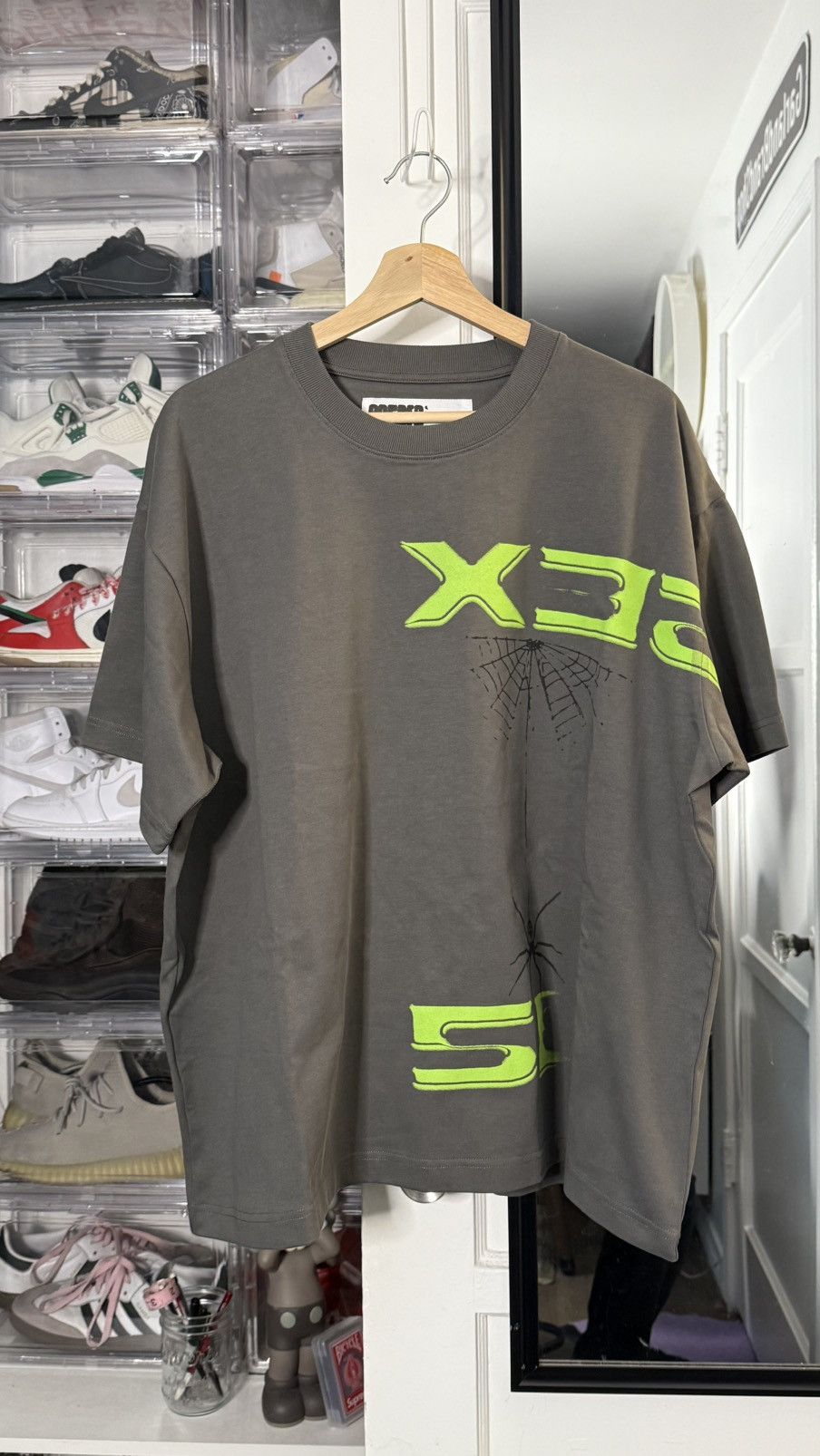 Spyder Sp5der Sex Tee "Grey/Green" Size US L / EU 52-54 / 3 - 1 Thumbnail
