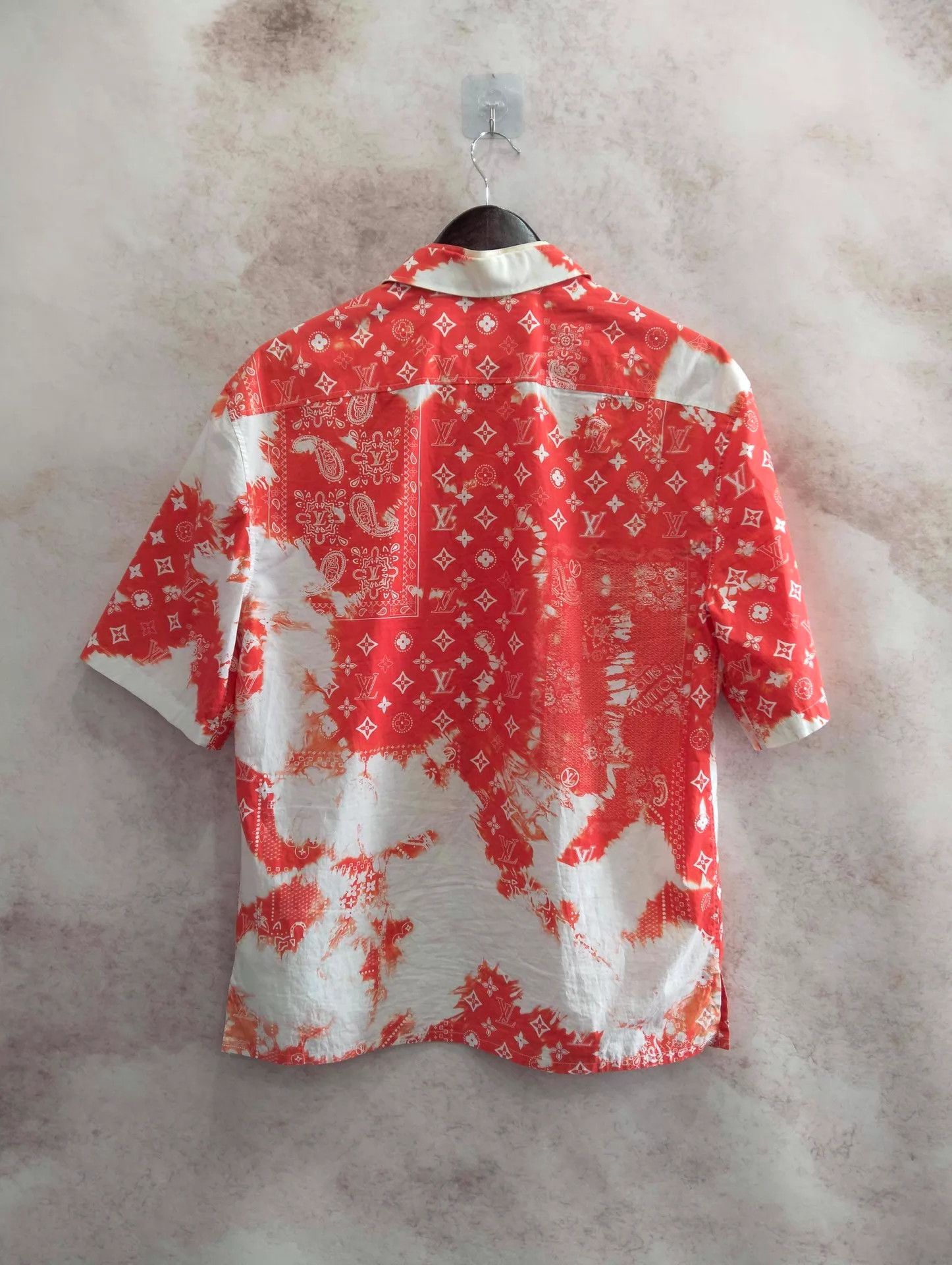 Louis Vuitton LV full logo print tie-dye short-sleeve shirt S Size US S / EU 44-46 / 1 - 2 Thumbnail