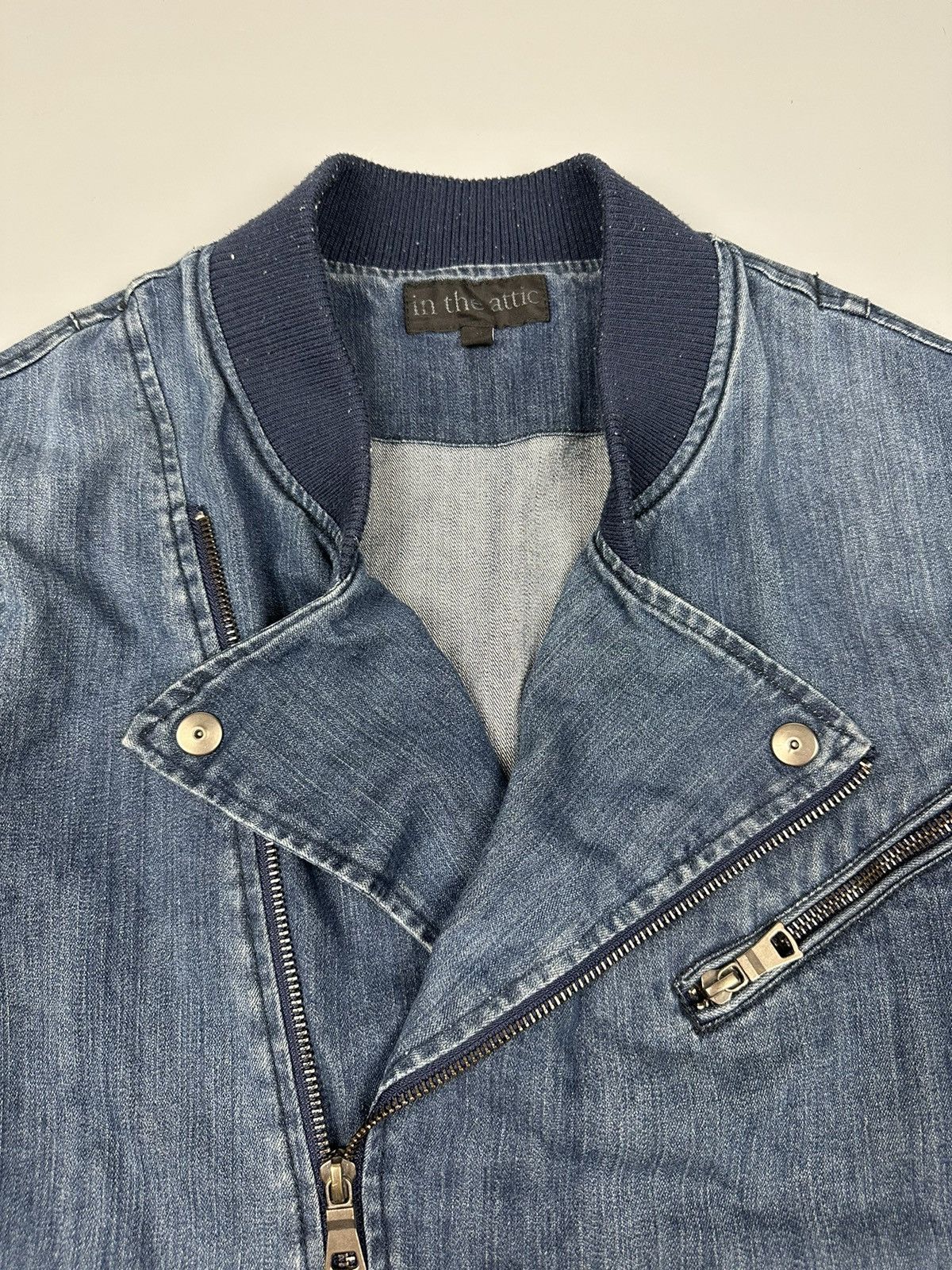 14th Addiction × In The Attic In The Attic Denim Bomber Jacket Size US M / EU 48-50 / 2 - 3 Thumbnail