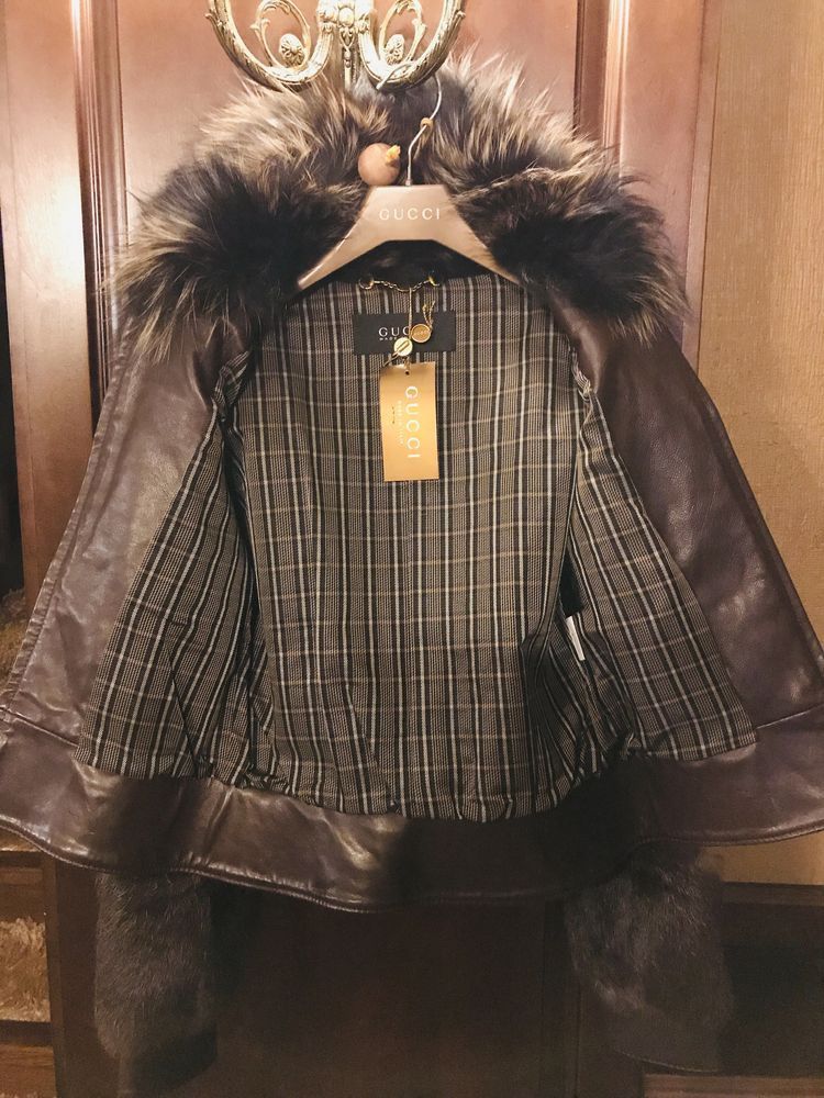 Gucci Gucci Vintage Leather Fur Jacket Size S / US 4 / IT 40 - 4 Thumbnail