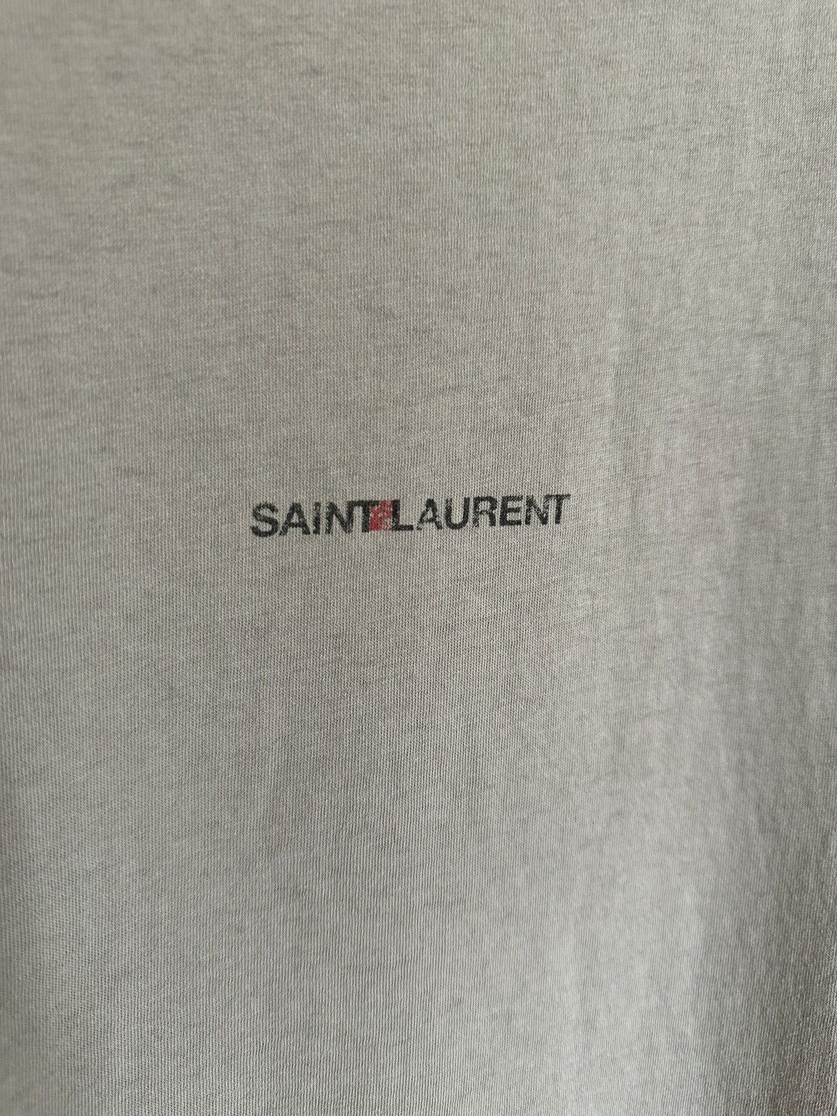 Saint Laurent Paris $550 Saint Laurent Rive Gauche logo t shirt olive khaki M Size US M / EU 48-50 / 2 - 10 Thumbnail