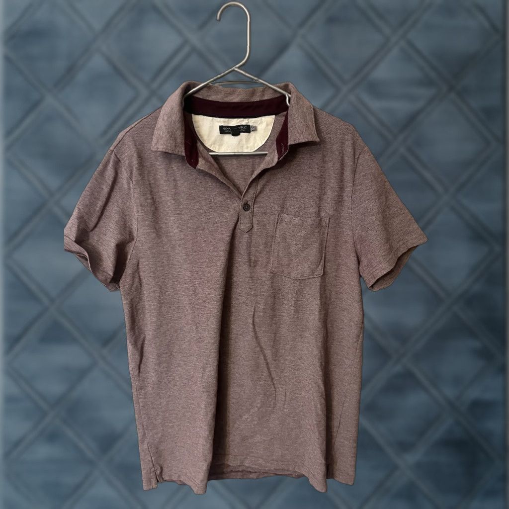 Banana Republic Banana Republic Mens Performance Pique Polo Shirt Size Large Adult Maroon Size US L / EU 52-54 / 3 - 1 Thumbnail