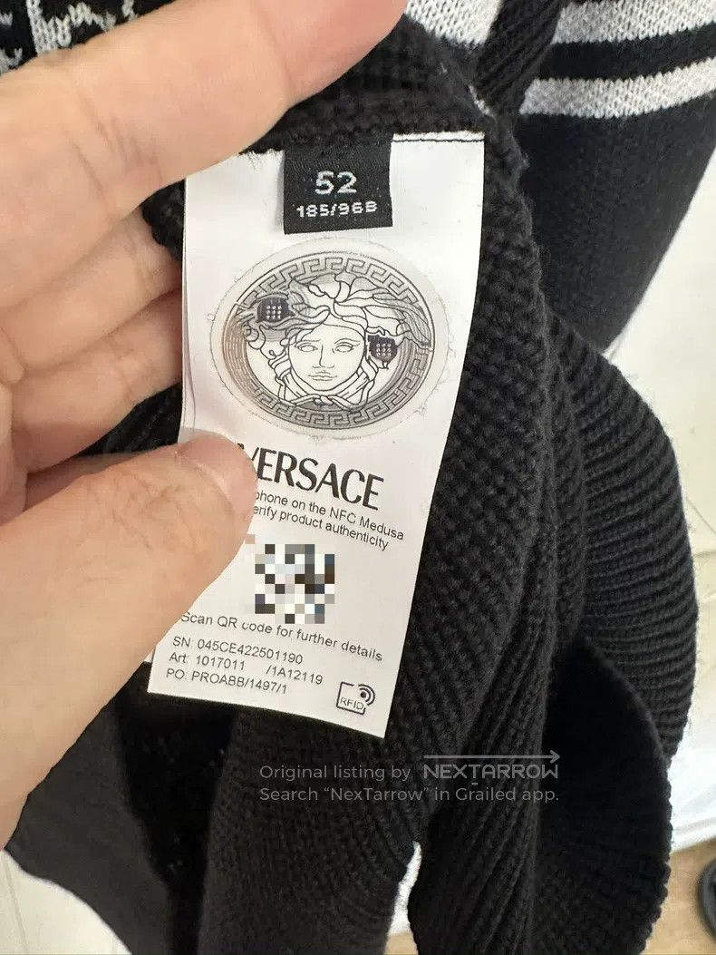 Versace Versace Medusa wool knitted sweater Size US L / EU 52-54 / 3 - 6 Thumbnail