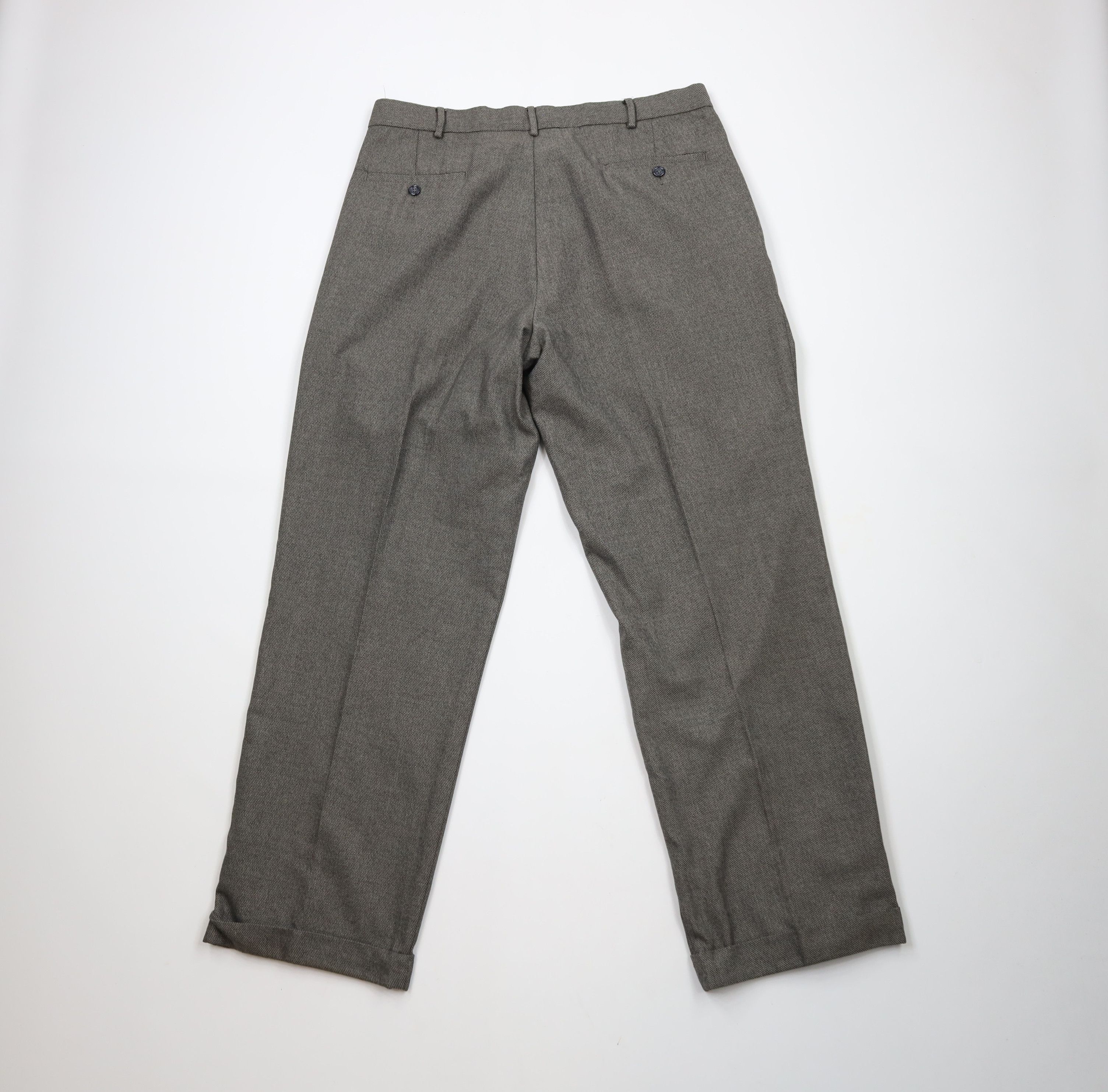Vintage Vintage 90s Streetwear Blend Knit Wide Leg Chino Pants Gray Size US 36 / EU 52 - 6 Thumbnail