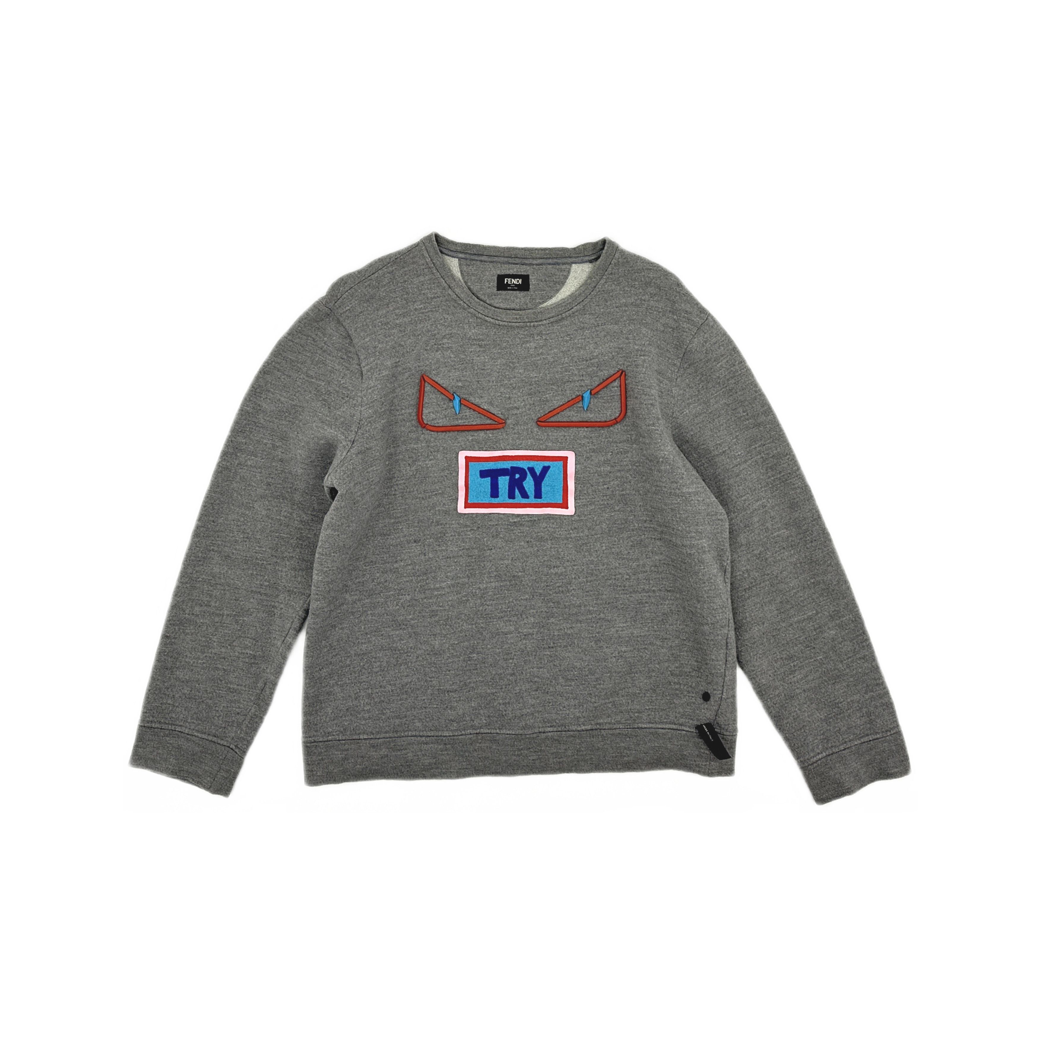 Fendi Fendi Monster Graphic Sweatshirt Size L Size US L / EU 52-54 / 3 - 1 Thumbnail