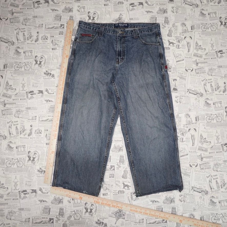 U.S. Polo Assn. 38 - Vintag/ Y2K US Polo ASSN fade workwear carpenter pants Size US 38 / EU 54 - 5 Thumbnail