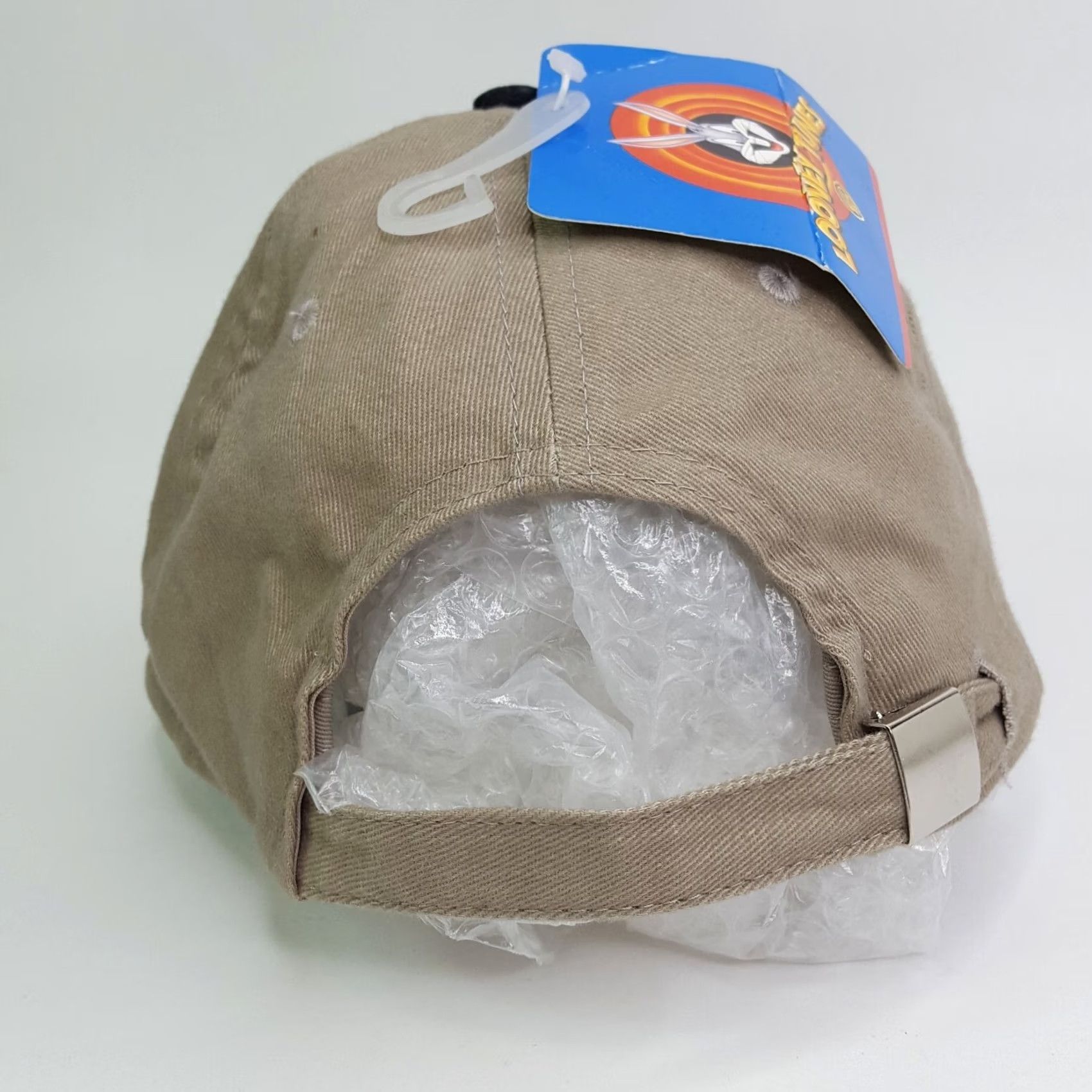 Vintage VINTAGE Looney Tunes Taz Cartoon Adjustable Hat Beige Baseball Cap Men Twill Cotton 90s Tasmanian Devil Embroidered Adjustable Lightweight Br eathable Size ONE SIZE - 5 Thumbnail