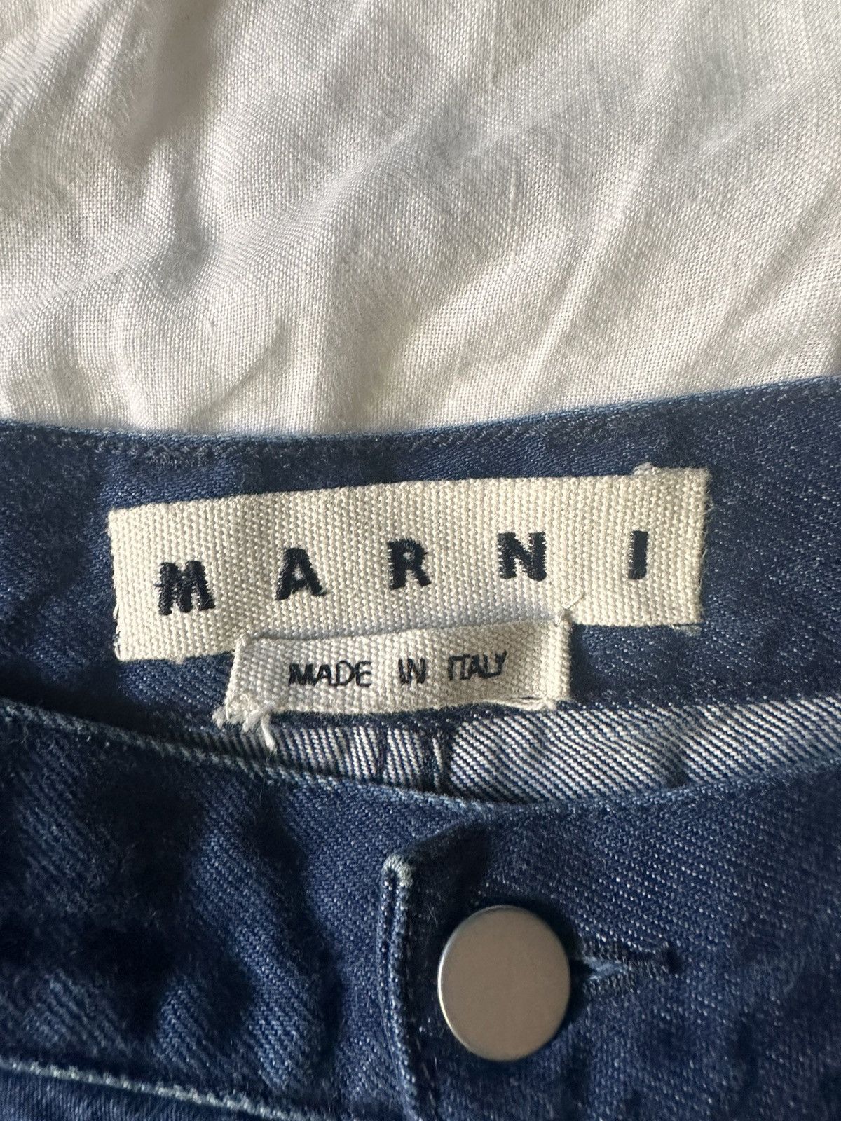 Marni Wool Plaid Contrast Back Pocket Denim Size US 32 / EU 48 - 21 Thumbnail