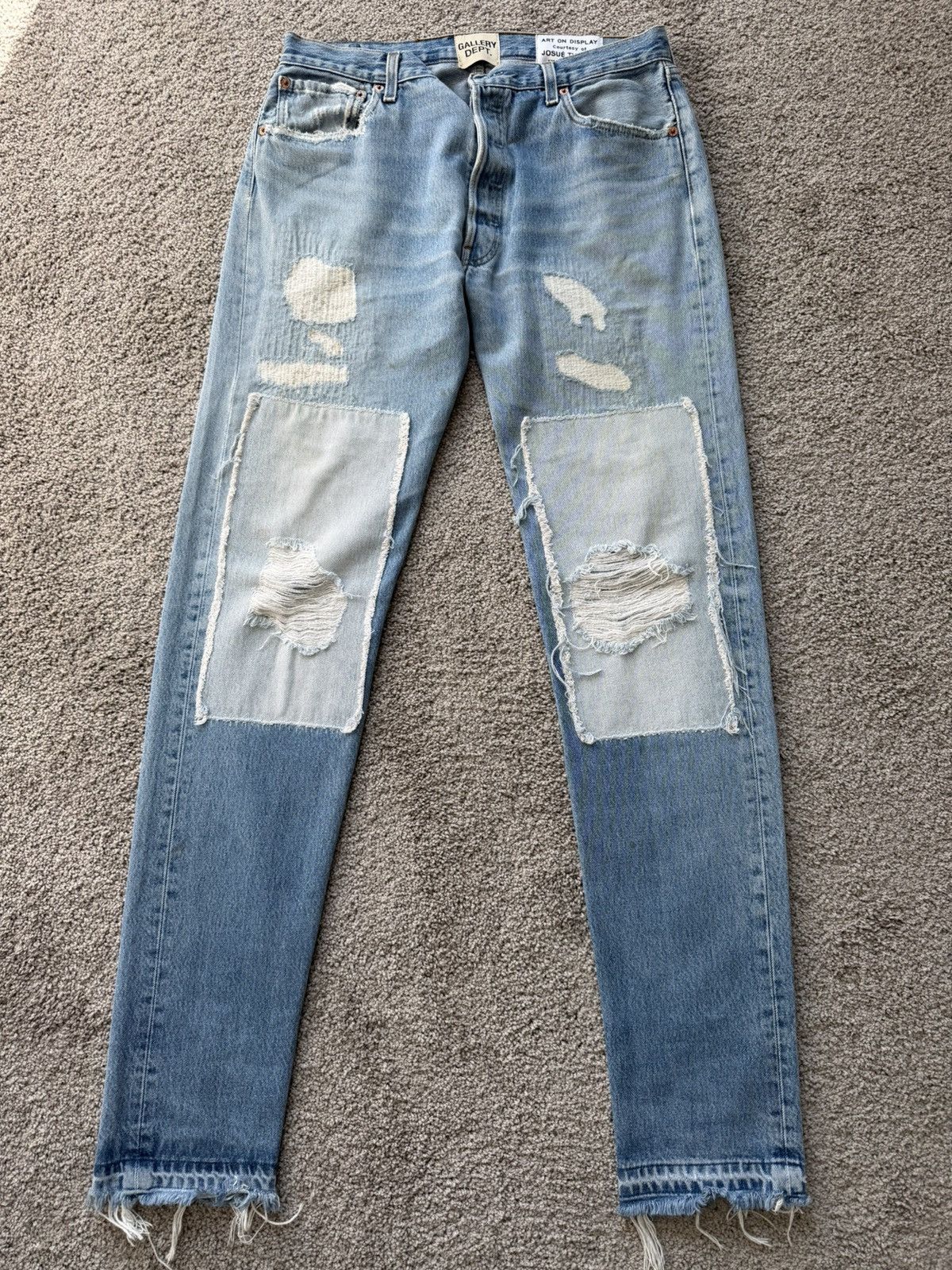 Gallery Dept. Gallery Dept. Distressed Denim ⛓️‍💥 Size US 31 - 1 Thumbnail