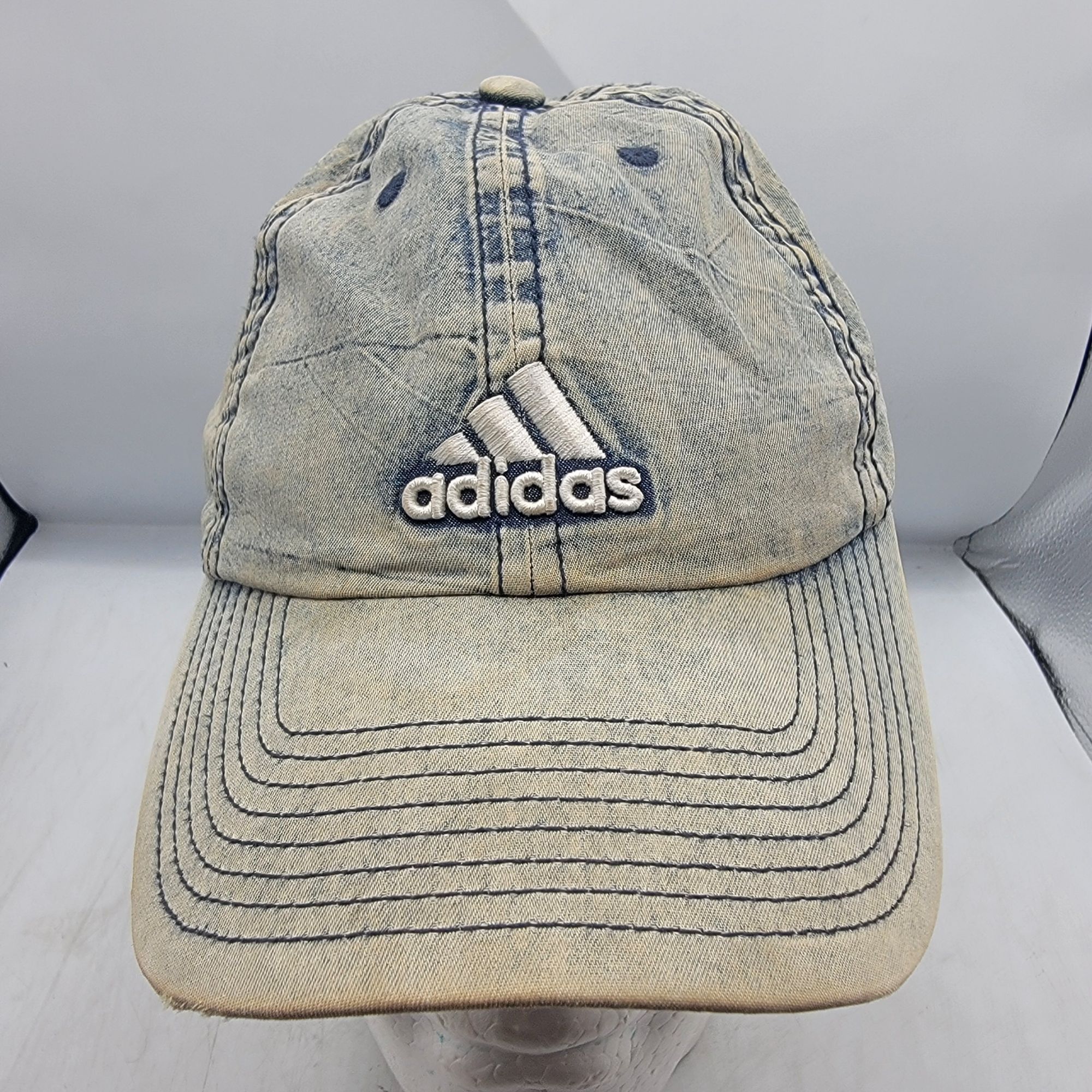 Adidas Adidas Distressed Gray Climalite Dad Cap Causal Athletic Out Size ONE SIZE - 1 Thumbnail