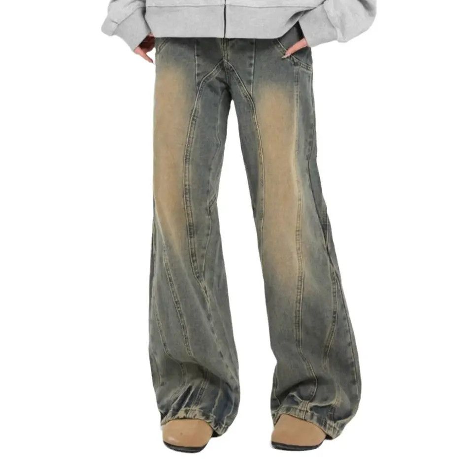 Japanese Brand × Jean Retro loose mud dyed wide leg jeans Size US 32 / EU 48 - 5 Thumbnail