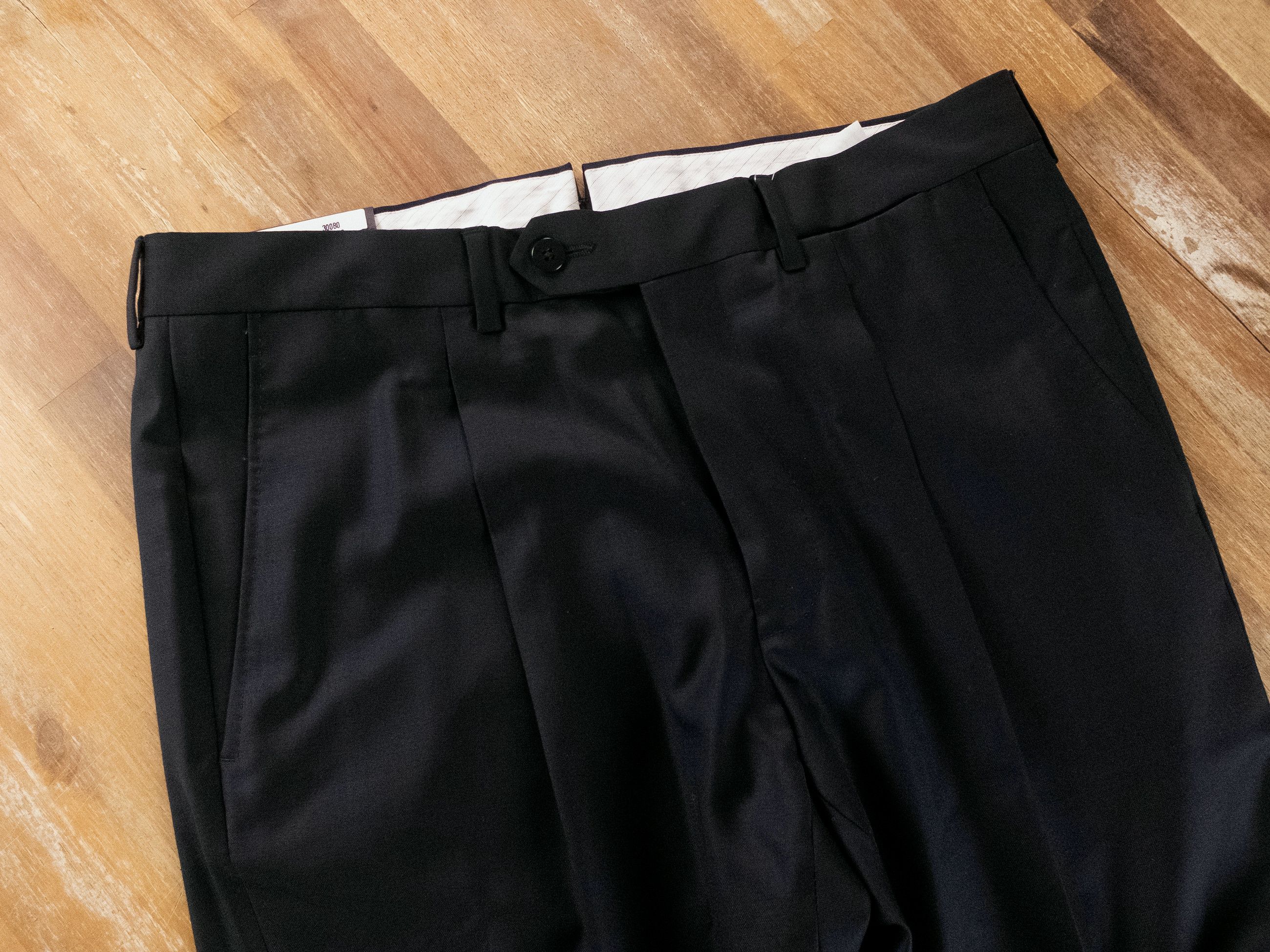 Caruso CARUSO navy blue wool dress pants trousers 32 / 48 Size US 32 / EU 48 - 2 Thumbnail