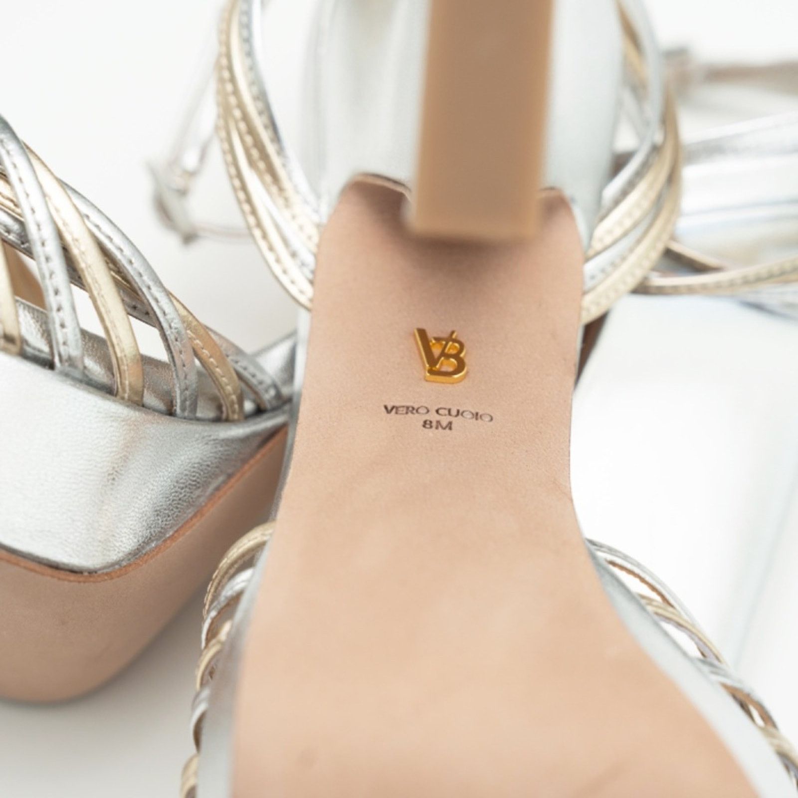 Veronica Beard Veronica Beard. Silver Fletcher Heel. Size US 8 / IT 38 - 11 Thumbnail