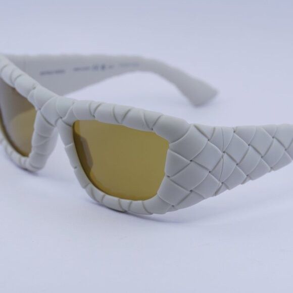 Bottega Veneta Bottega Veneta BV1303S 006 Sunglasses Chalk White Square Size ONE SIZE - 4 Thumbnail