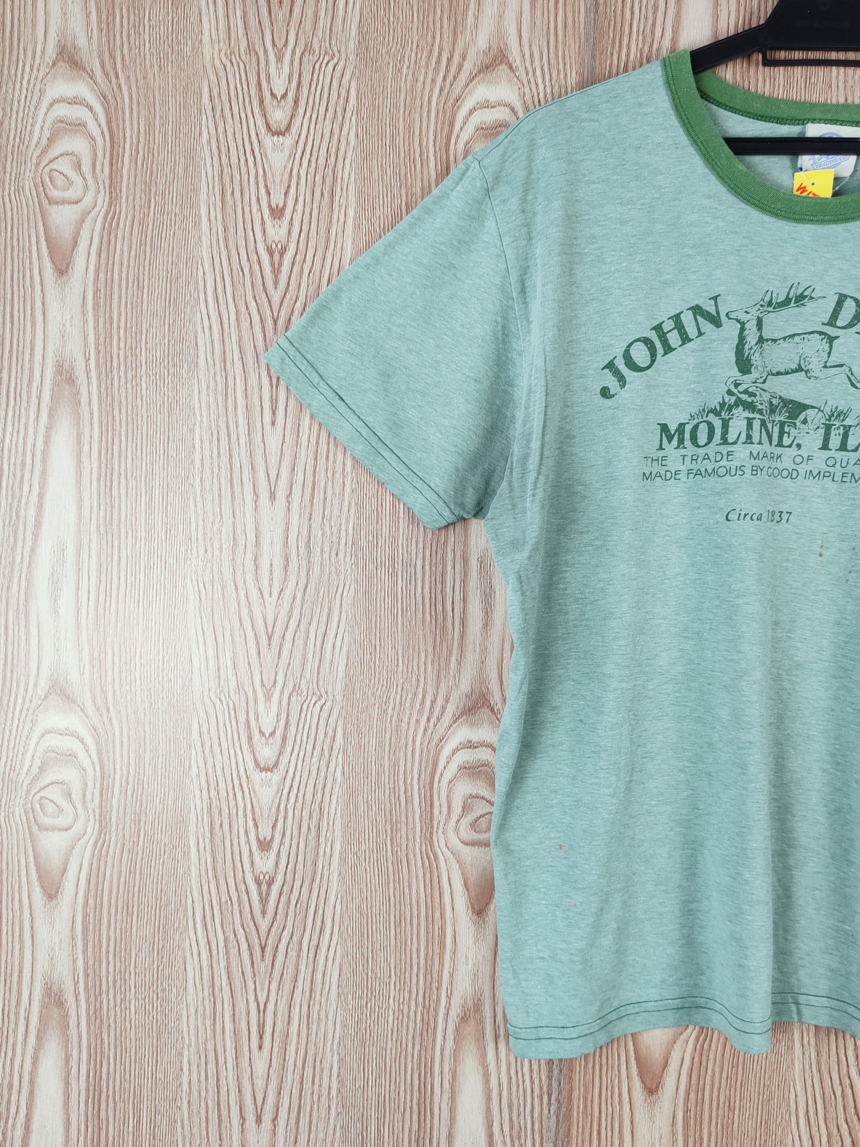 John Deere John Deere Earth Tones ring Green vintage tee #W175 Size US L / EU 52-54 / 3 - 4 Thumbnail