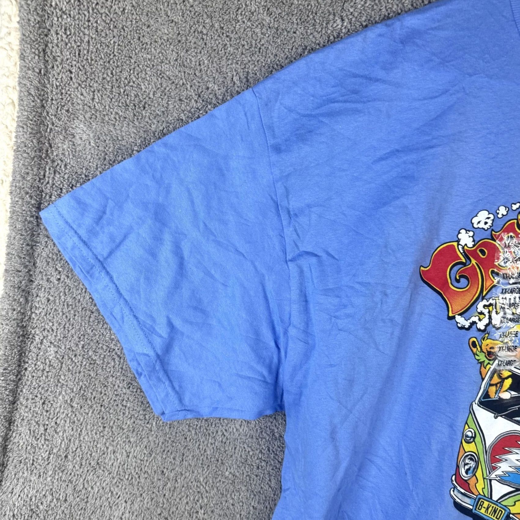 Liquid Blue Liquid Blue Grateful Dead Shirt Mens 2XL Blue Summer Tour Band Music Graphic Tee Size US XXL / EU 58 / 5 - 2 Thumbnail