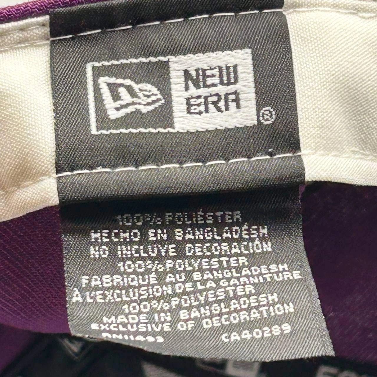 New Era Minnesota Twins Hat Men 7 1/4 Purple Black MLB Fitted Cap Size ONE SIZE - 4 Thumbnail