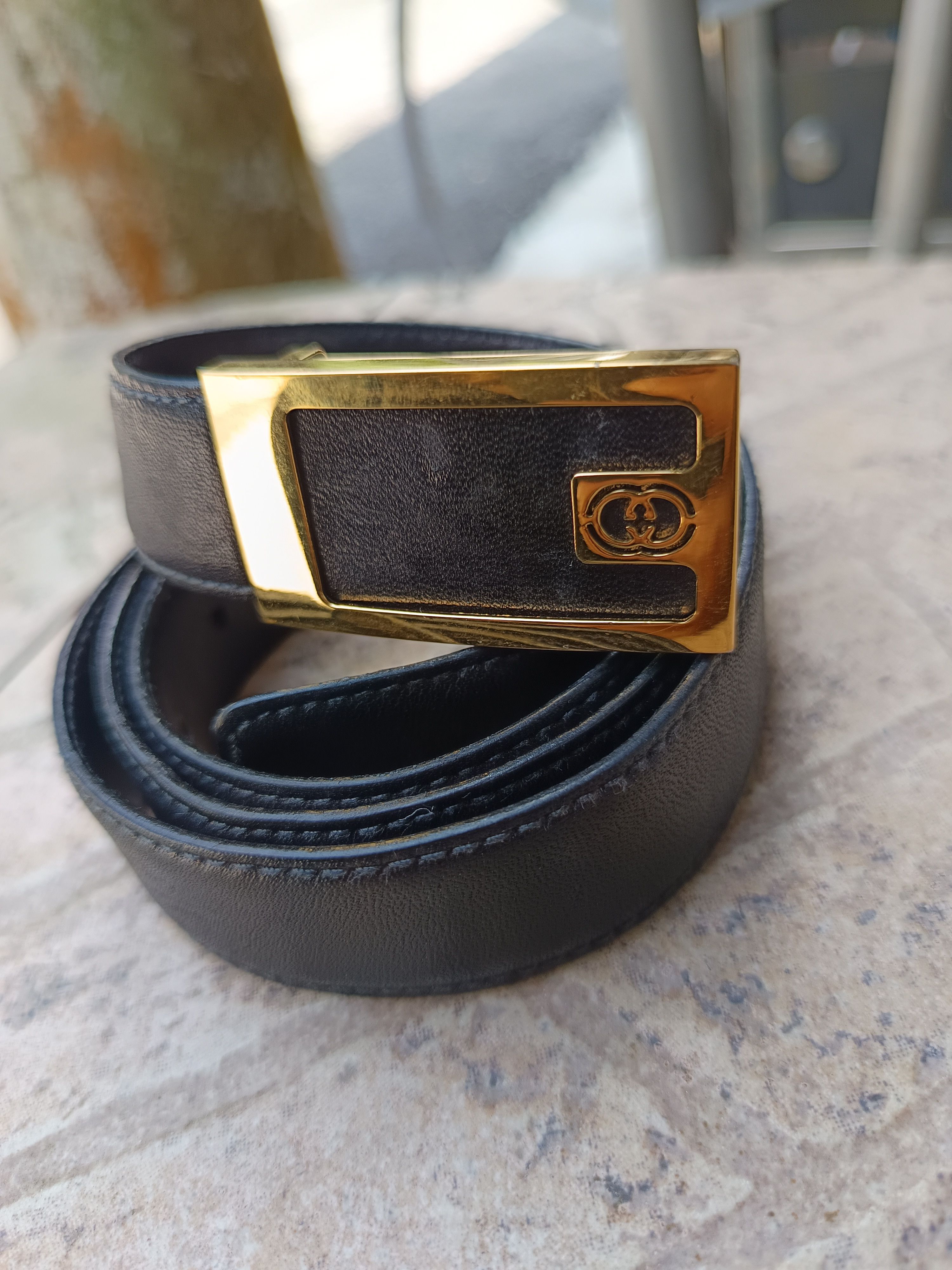 Gucci Vintage 80s gucci reversible leather belt Size ONE SIZE - 1 Thumbnail