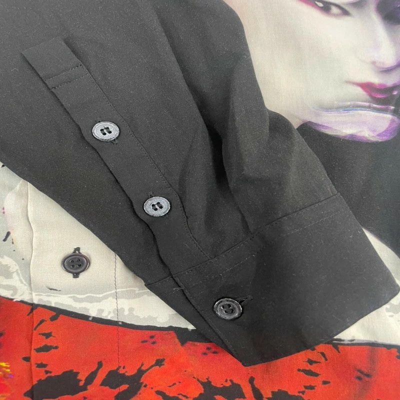 Yohji Yamamoto Yohji Yamamoto BLACK SCANDAL 血染め猫 shirts 18AW HV-B50-215 Size US M / EU 48-50 / 2 - 6 Thumbnail