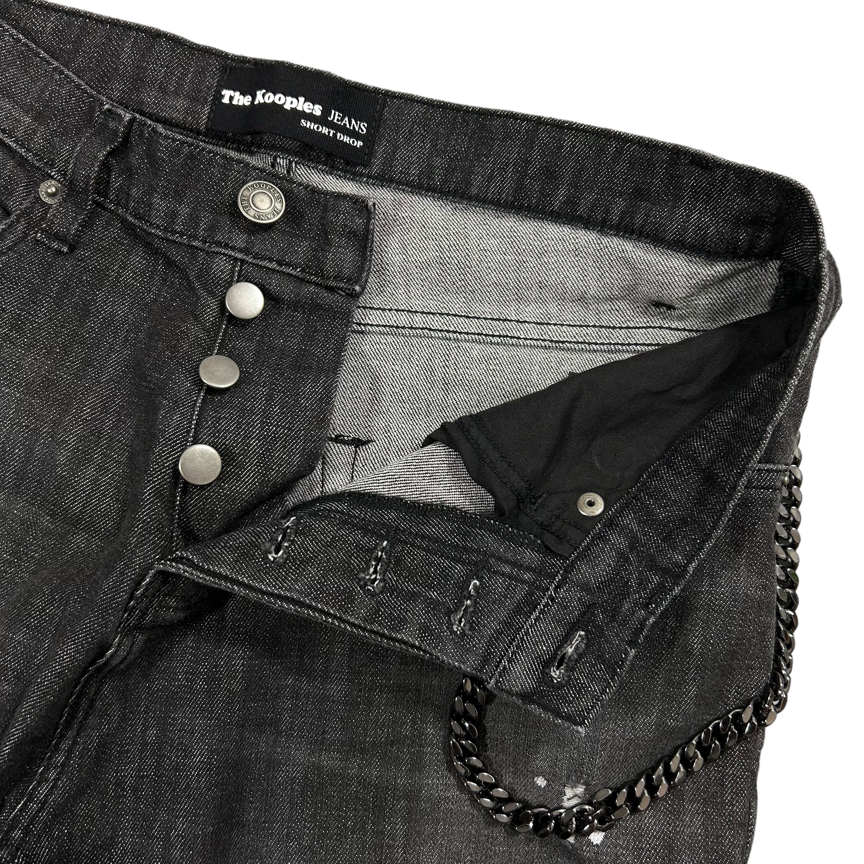 The Kooples The Kooples Jeans Short Drop Gray Cropped Denim Chain Sz 27 Size US 27 - 5 Thumbnail